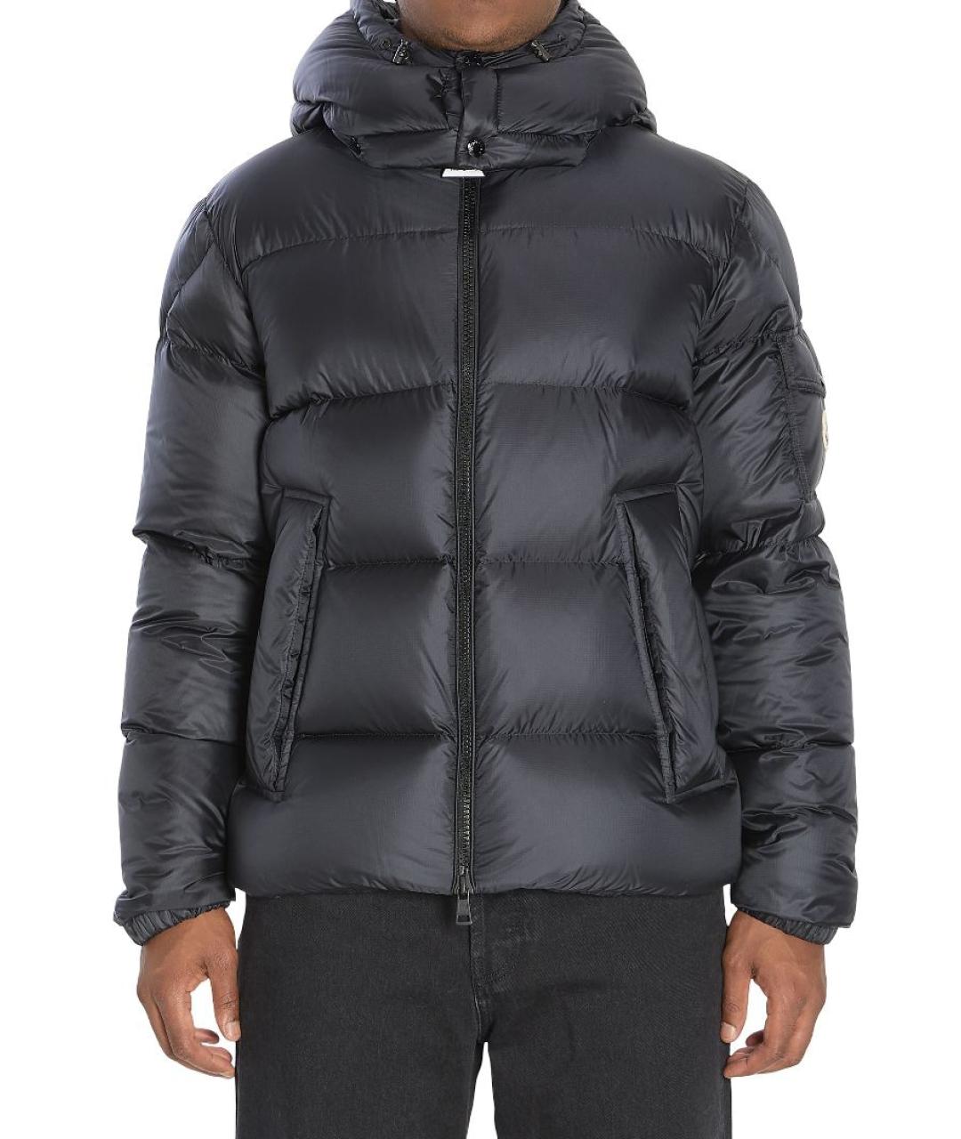 MONCLER Черная полиамидовая куртка, фото 2