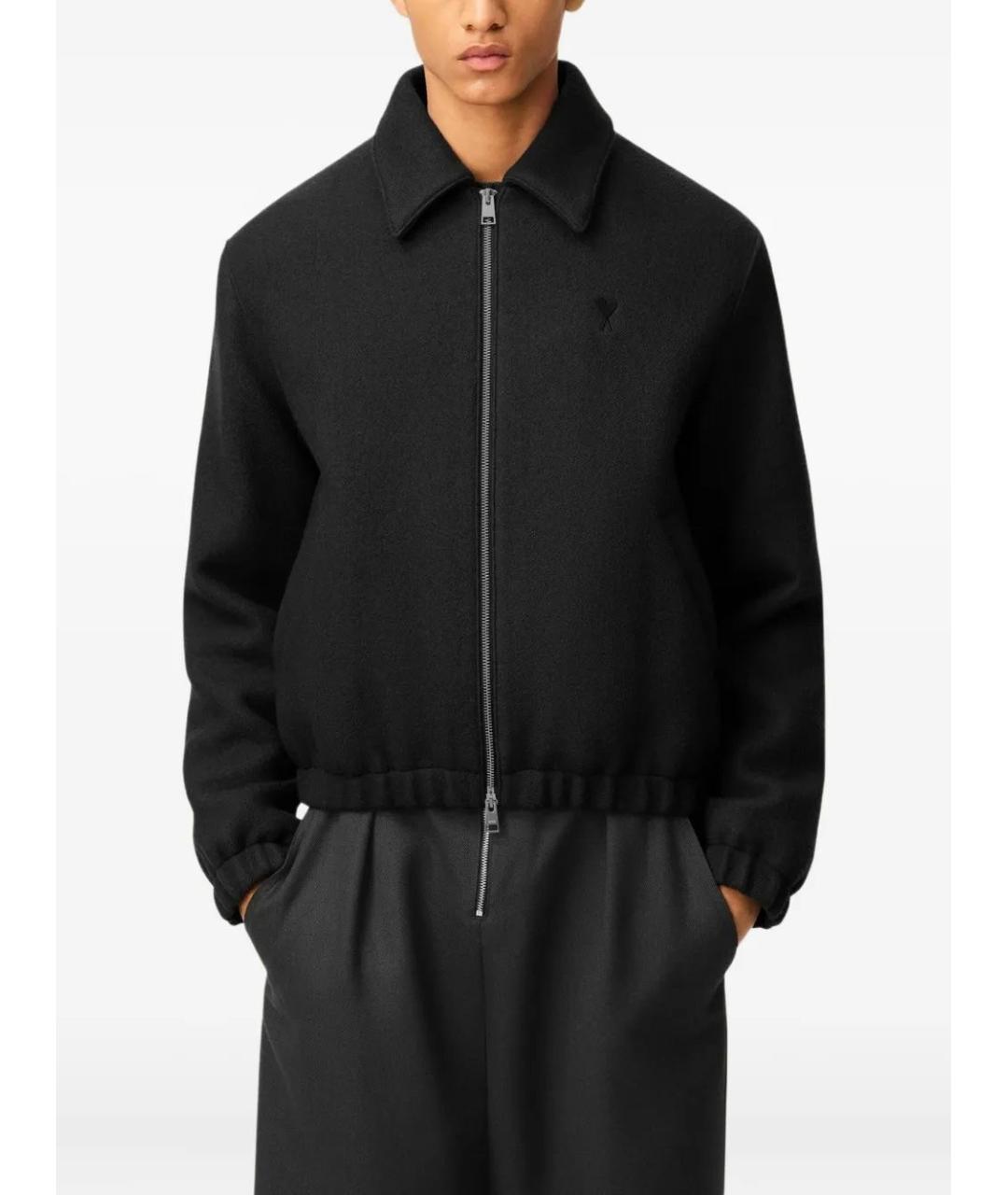 Ami Paris Черная хлопковая куртка, фото 5