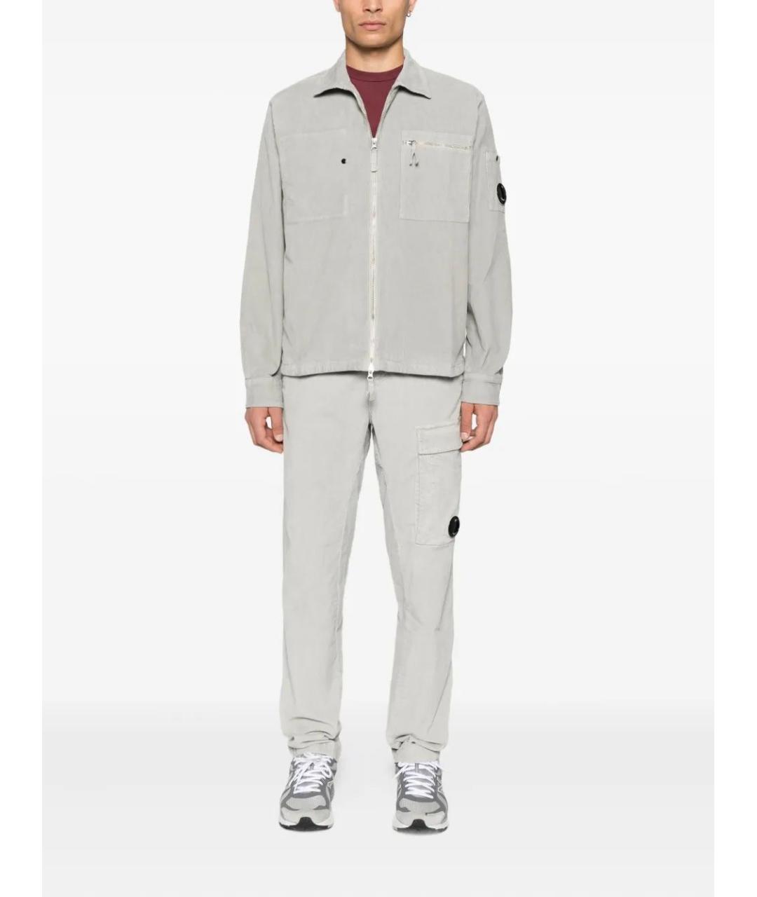 CP COMPANY Серые хлопковые повседневные брюки, фото 2