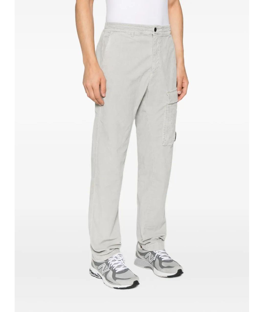 CP COMPANY Серые хлопковые повседневные брюки, фото 3