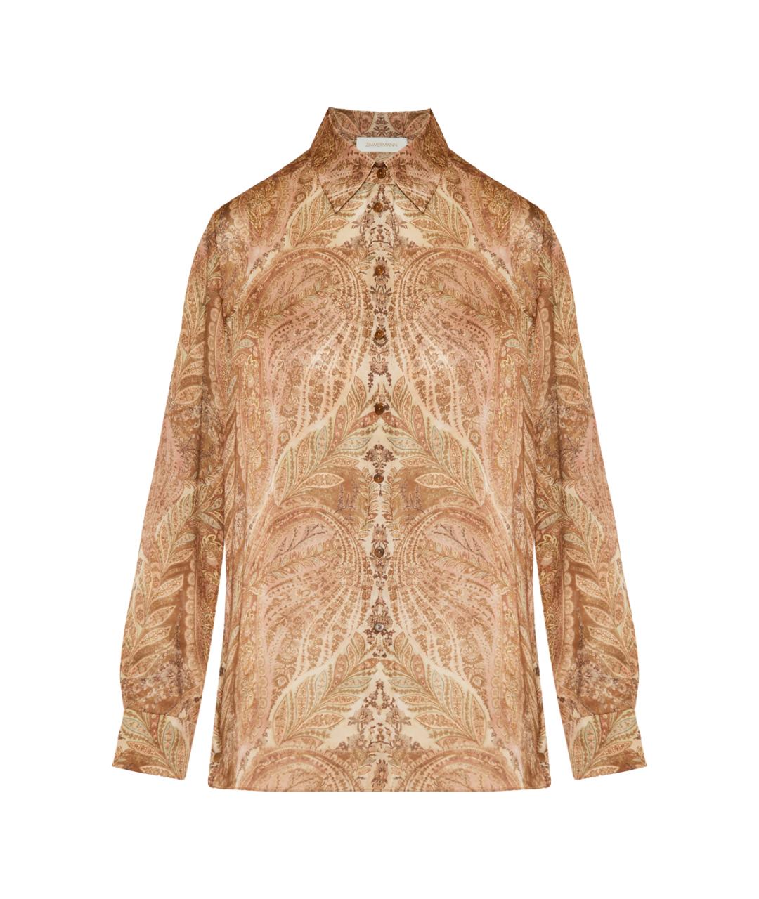 ZIMMERMANN Мульти шелковая рубашка, фото 1