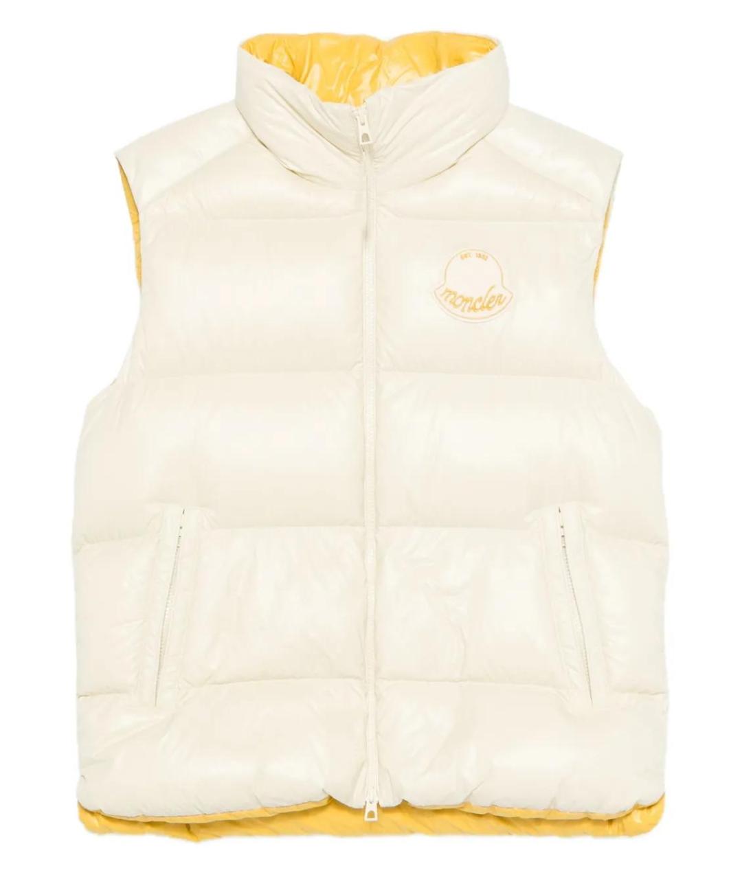 MONCLER Бежевый полиамидовый жилет, фото 1