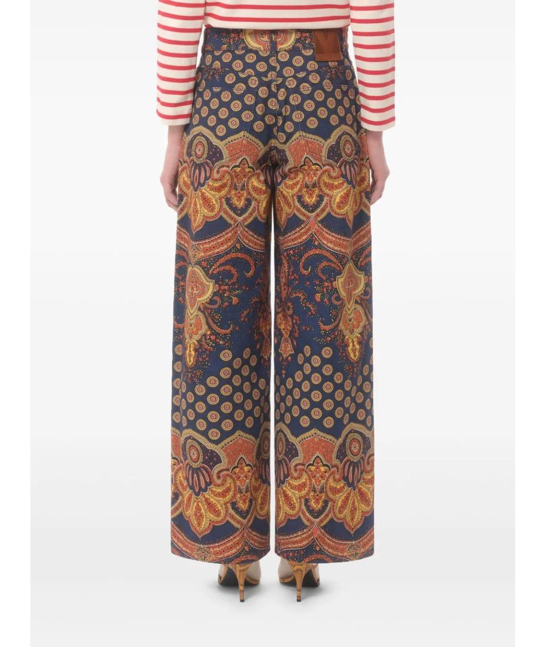 VALENTINO Мульти хлопковые прямые джинсы, фото 5