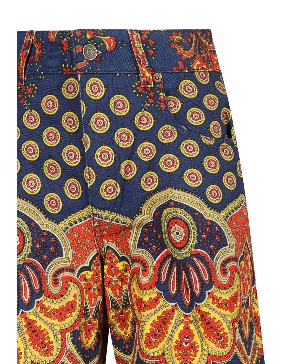 VALENTINO Мульти хлопковые прямые джинсы, фото 3