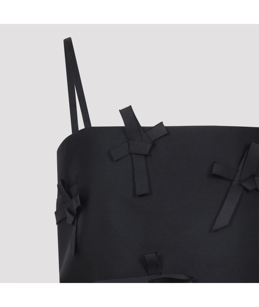 JIL SANDER Черное полиэстеровое вечернее платье, фото 4