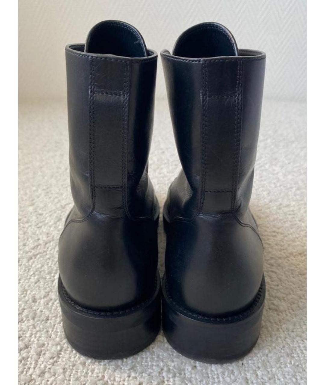 LOUIS VUITTON Черные кожаные ботинки, фото 5