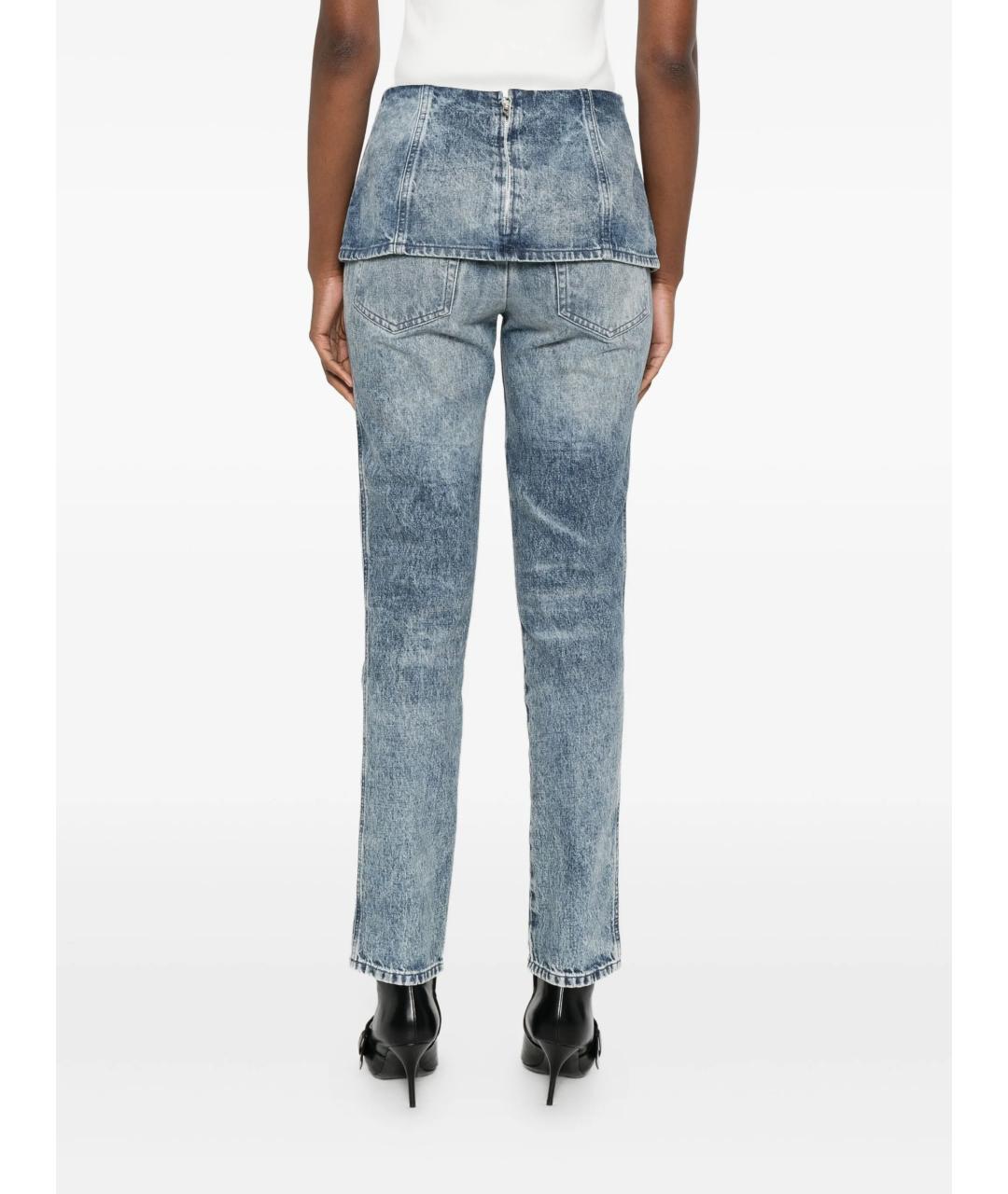 DIESEL Голубые хлопковые джинсы слим, фото 4