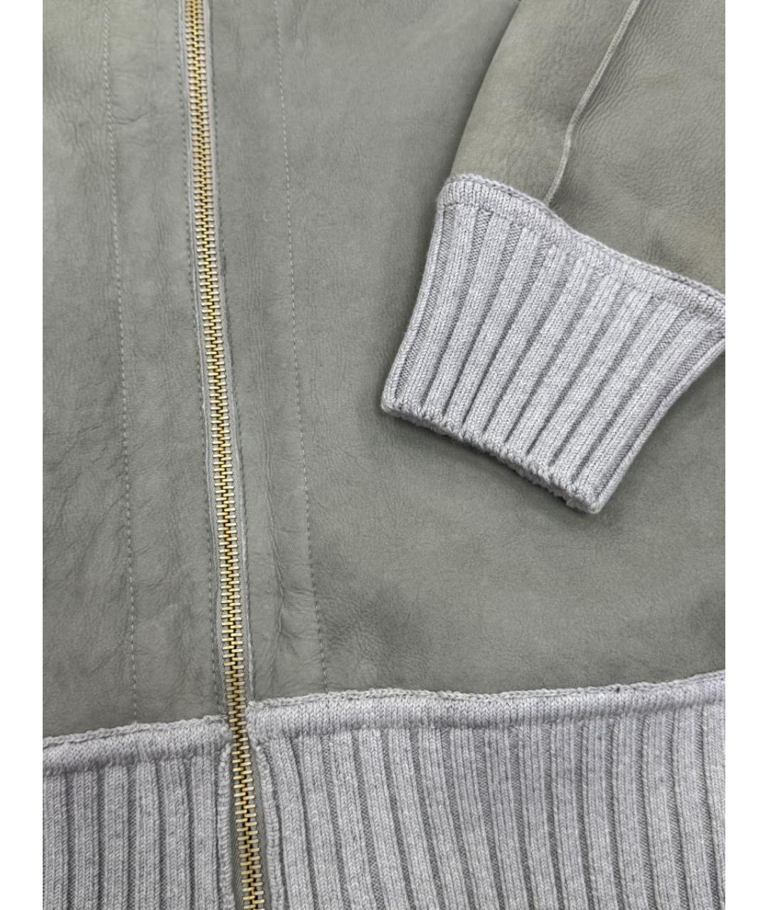 LORENA ANTONIAZZI Серая дубленка, фото 6