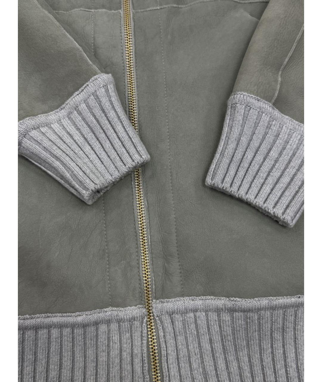 LORENA ANTONIAZZI Серая дубленка, фото 5
