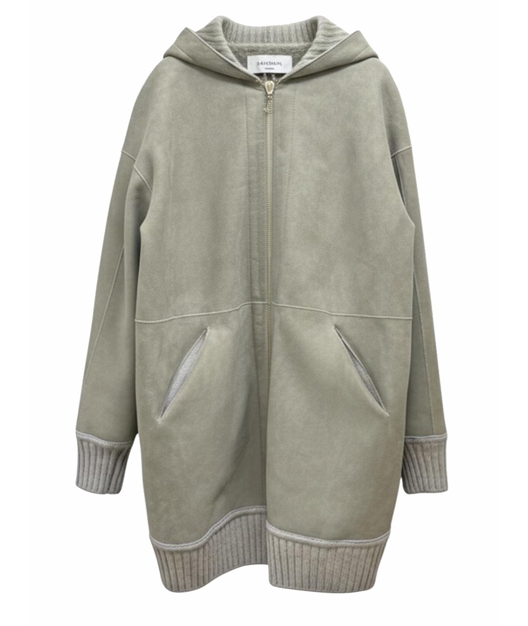 LORENA ANTONIAZZI Серая дубленка, фото 1