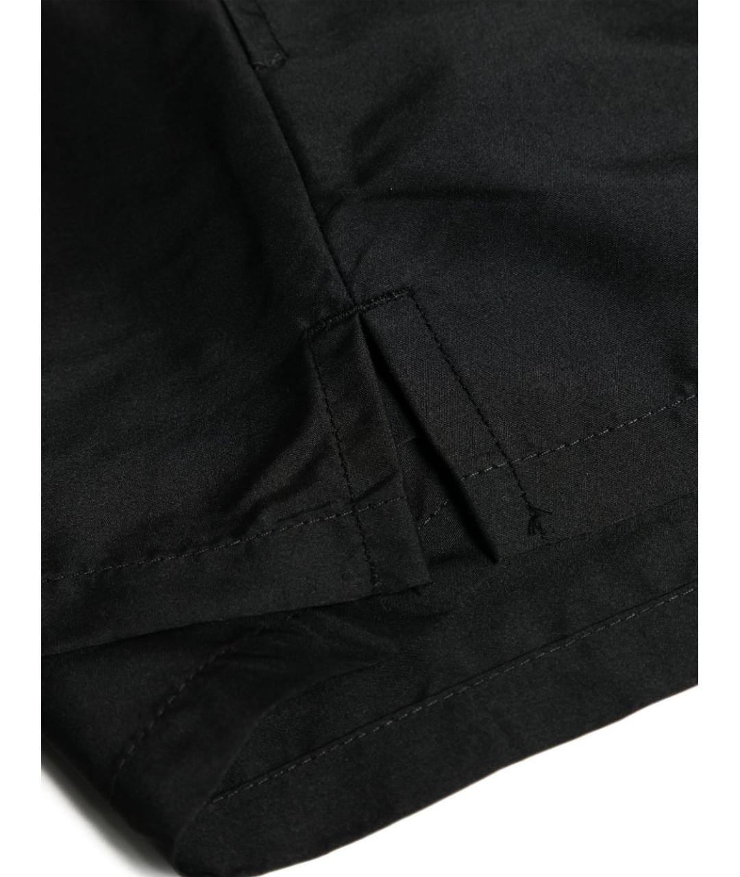 VERSACE Черные полиэстеровые шорты, фото 3