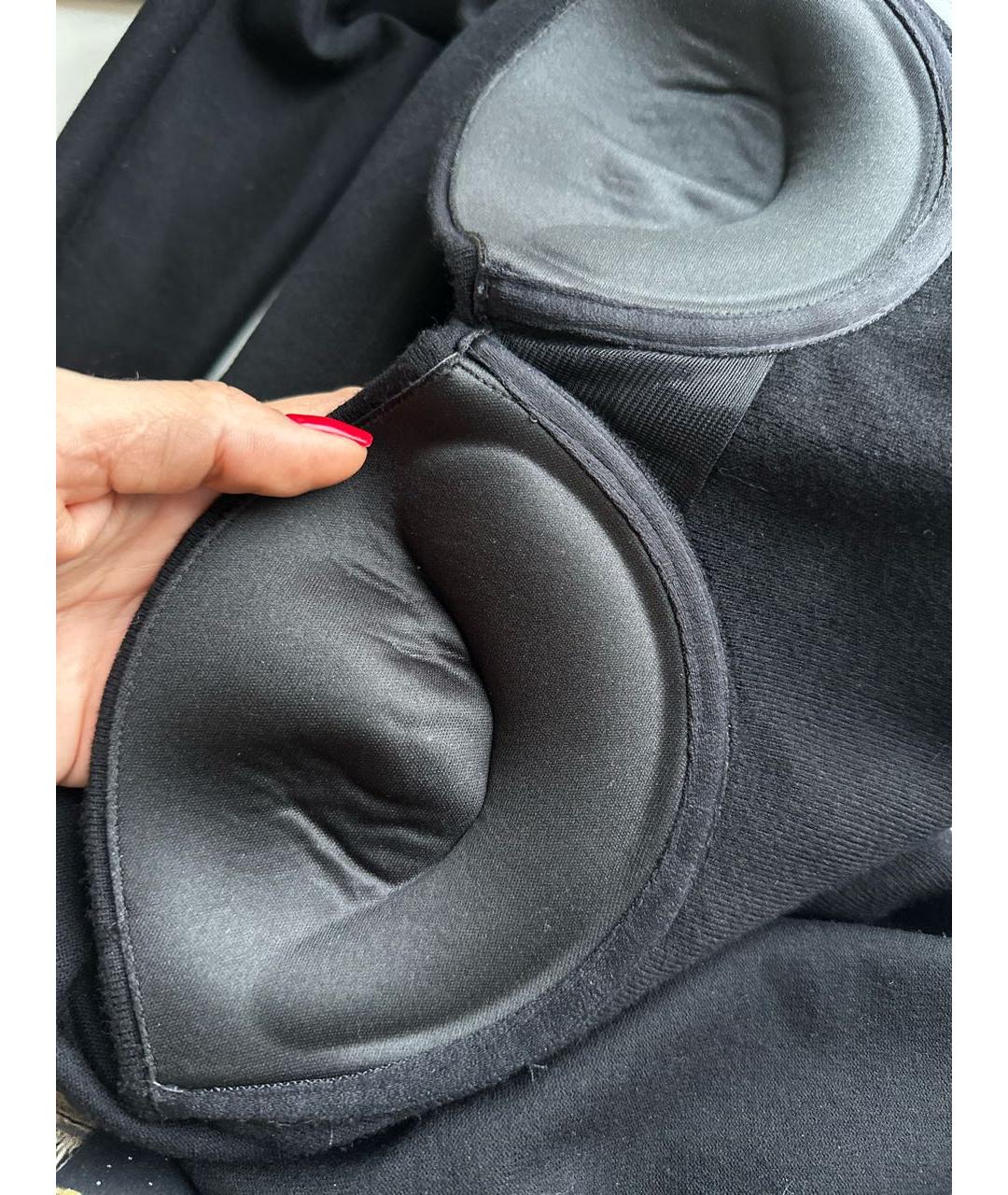 TWIN-SET Черное вискозное повседневное платье, фото 8