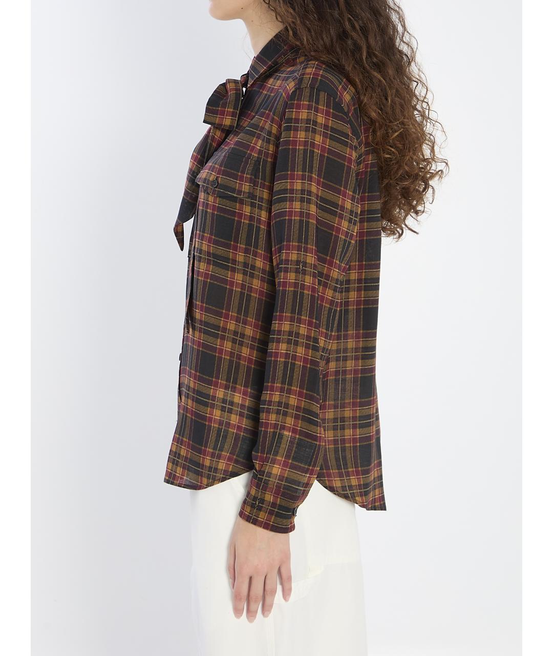 SAINT LAURENT Мульти шерстяная рубашка, фото 4