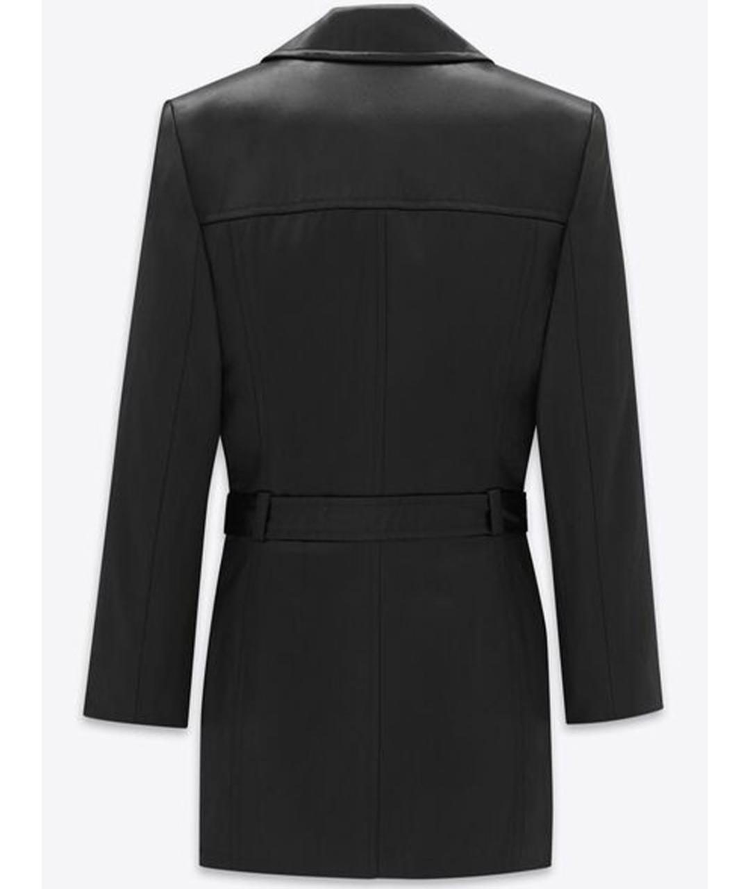 SAINT LAURENT Черная кожаная куртка, фото 2