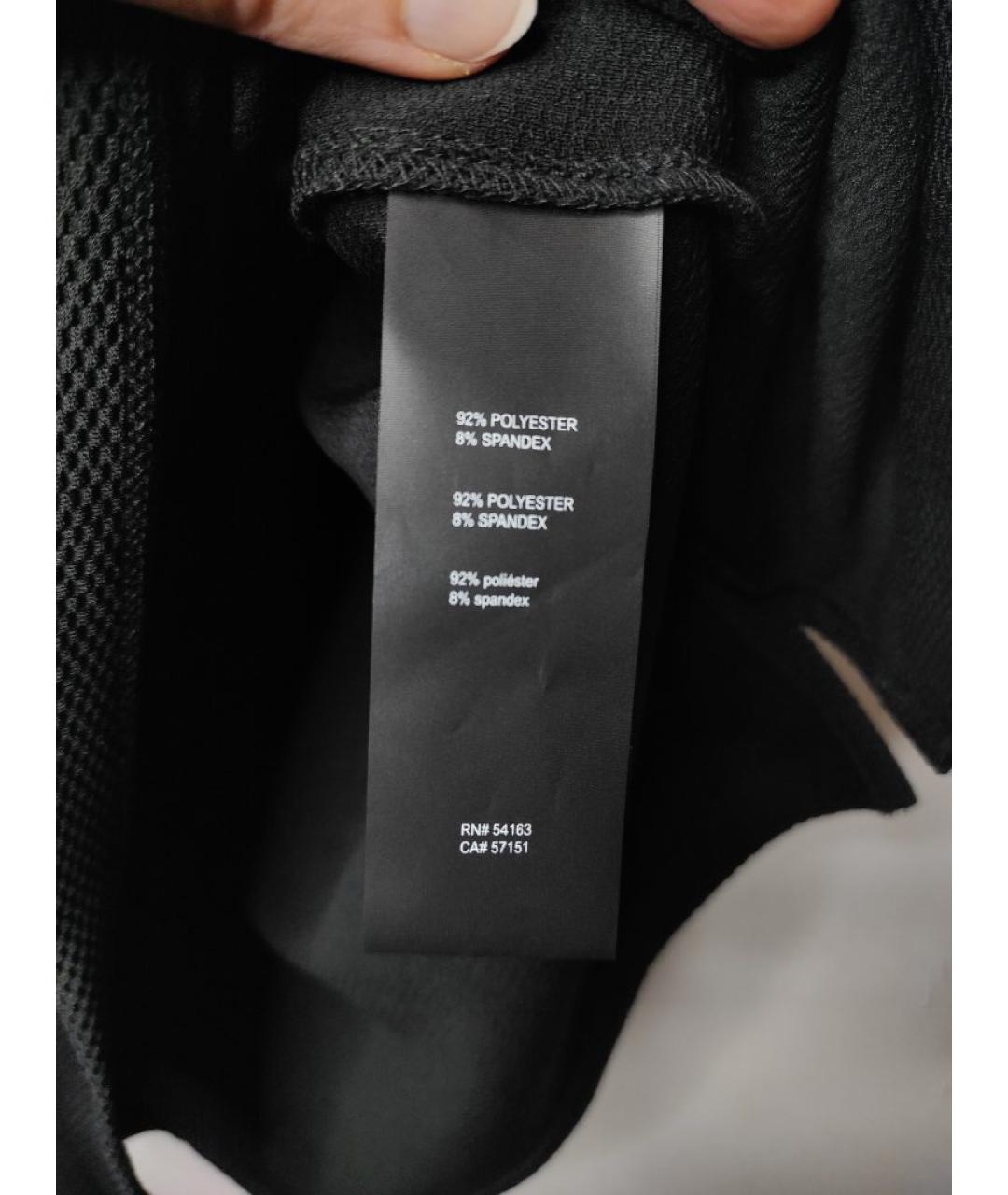 KARL LAGERFELD Черное синтетическое поло с коротким рукавом, фото 5