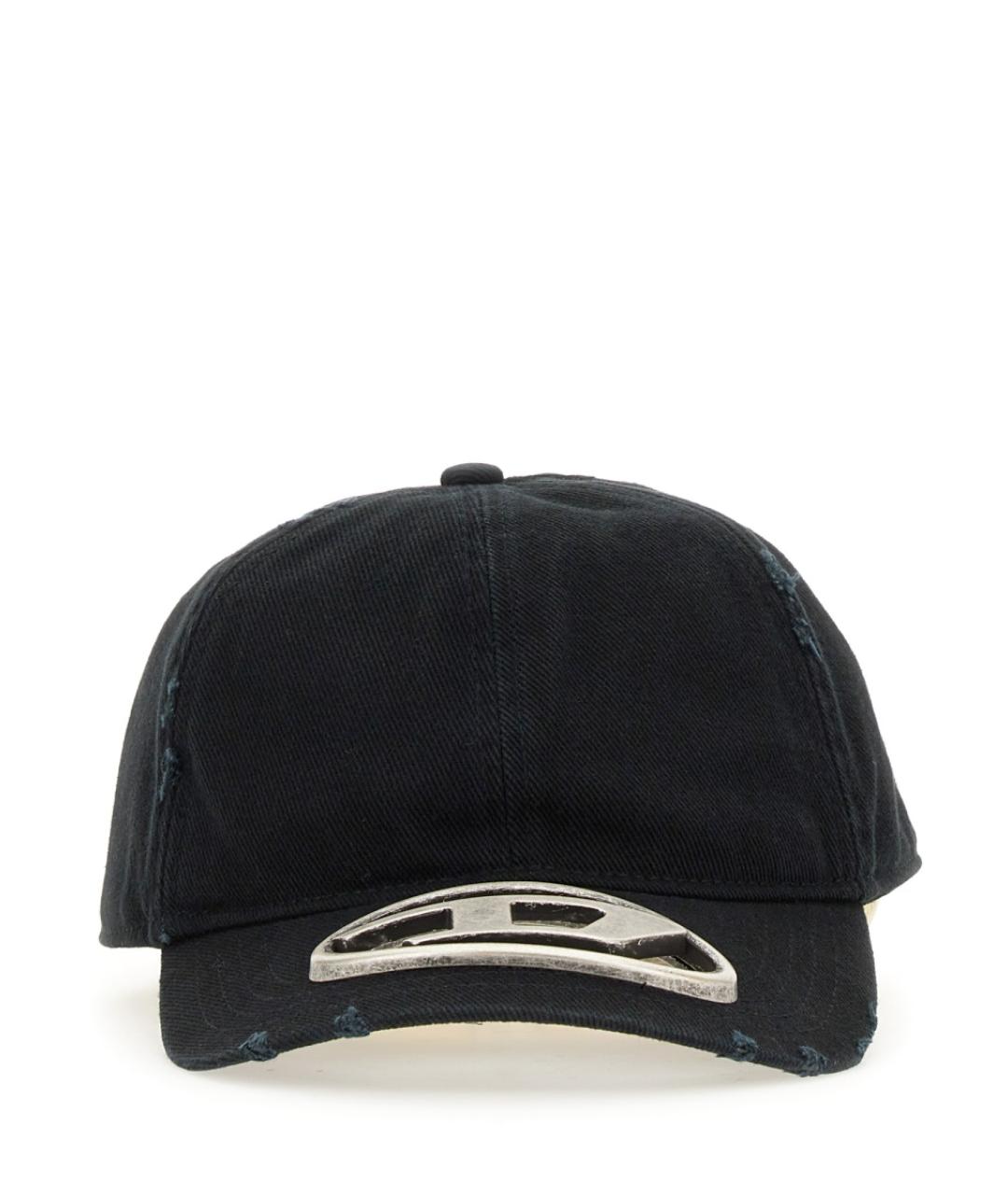 DIESEL Черная хлопковая кепка/бейсболка, фото 1