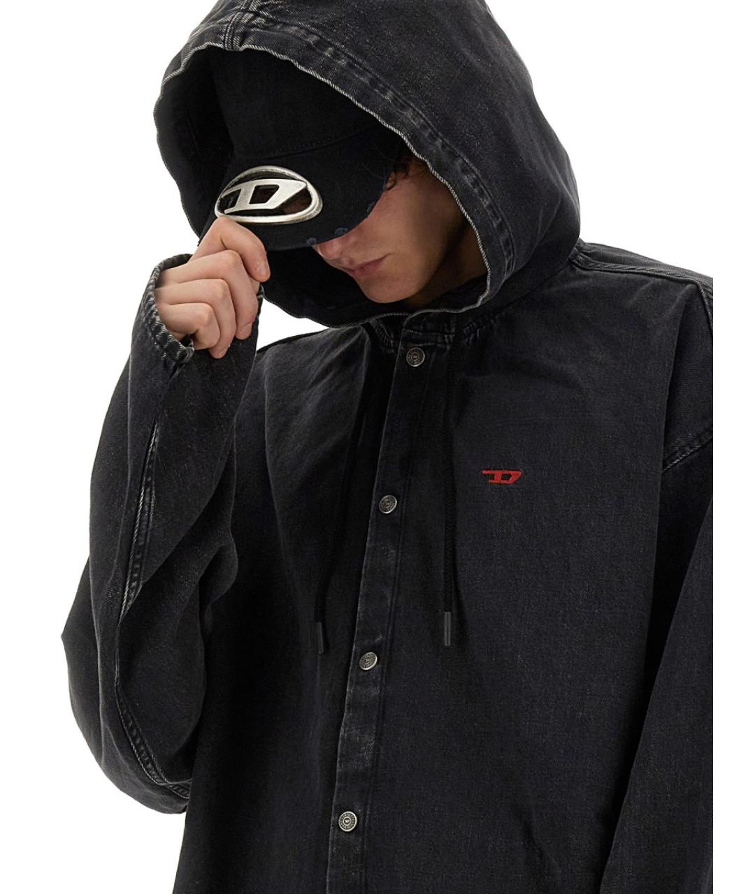 DIESEL Черная хлопковая кепка/бейсболка, фото 2