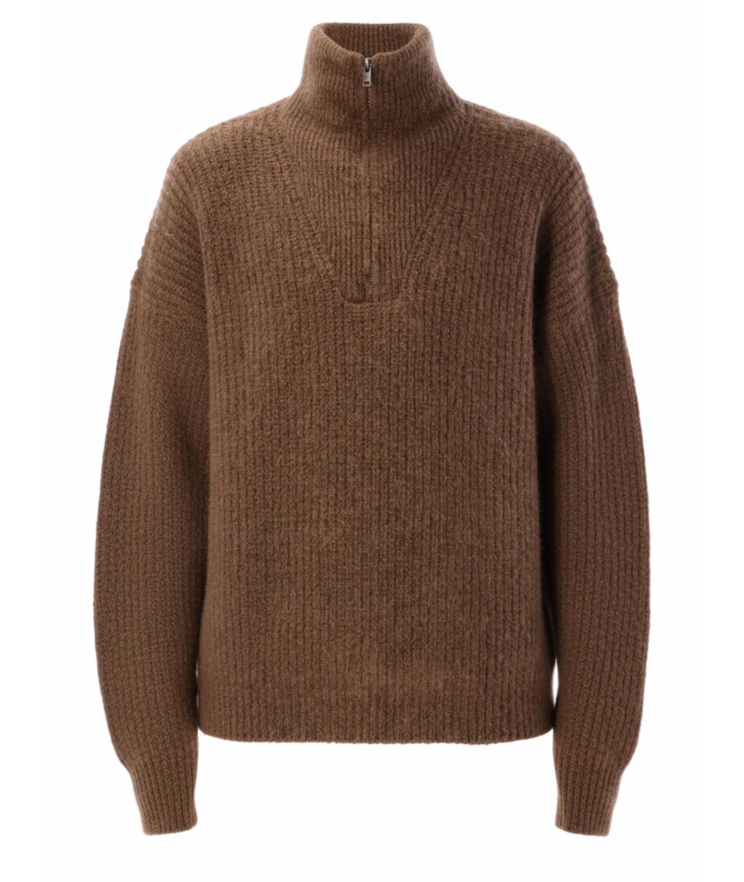 ISABEL MARANT Коричневый шерстяной джемпер / свитер, фото 1