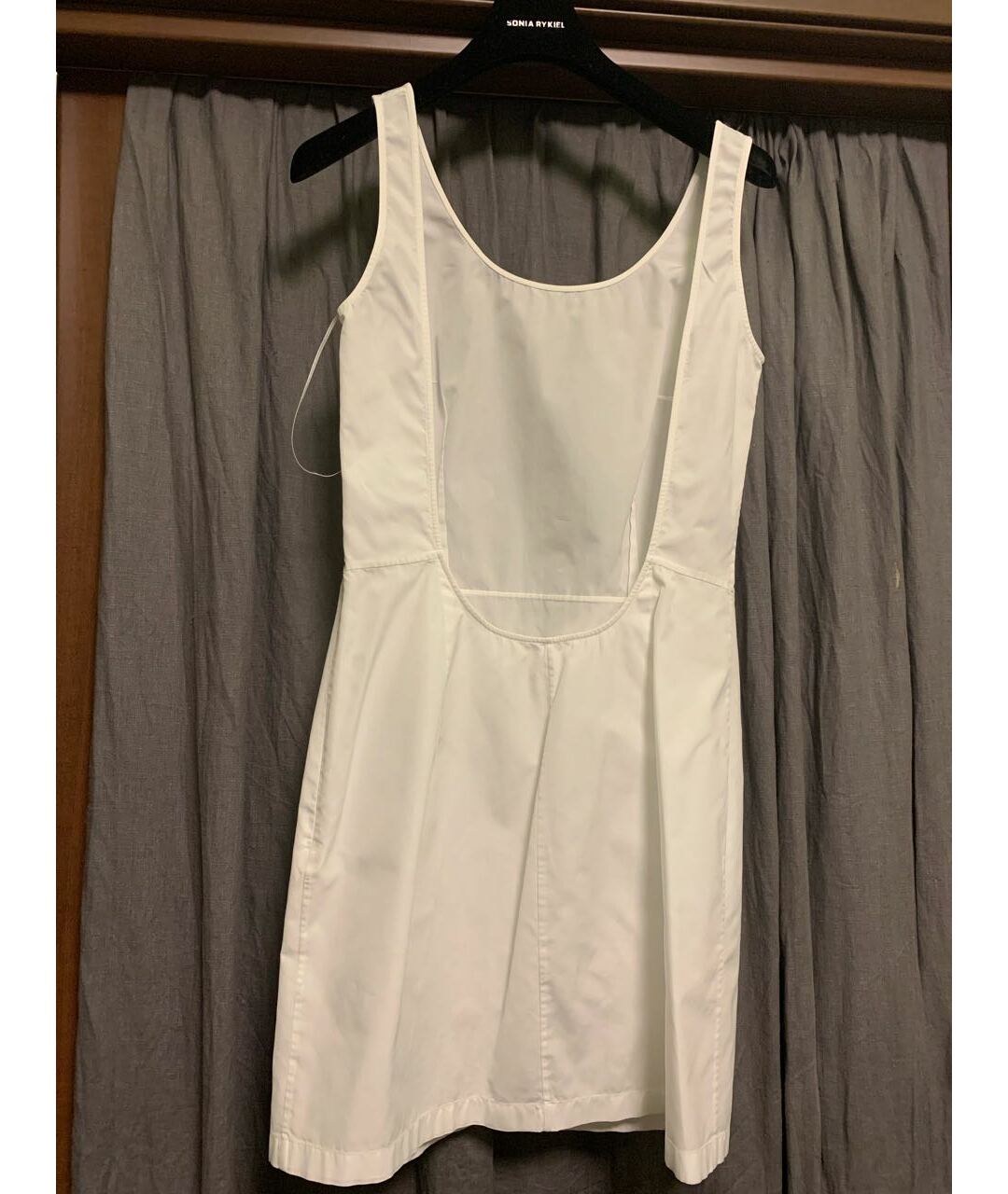 JIL SANDER VINTAGE Белое хлопковое повседневное платье, фото 4