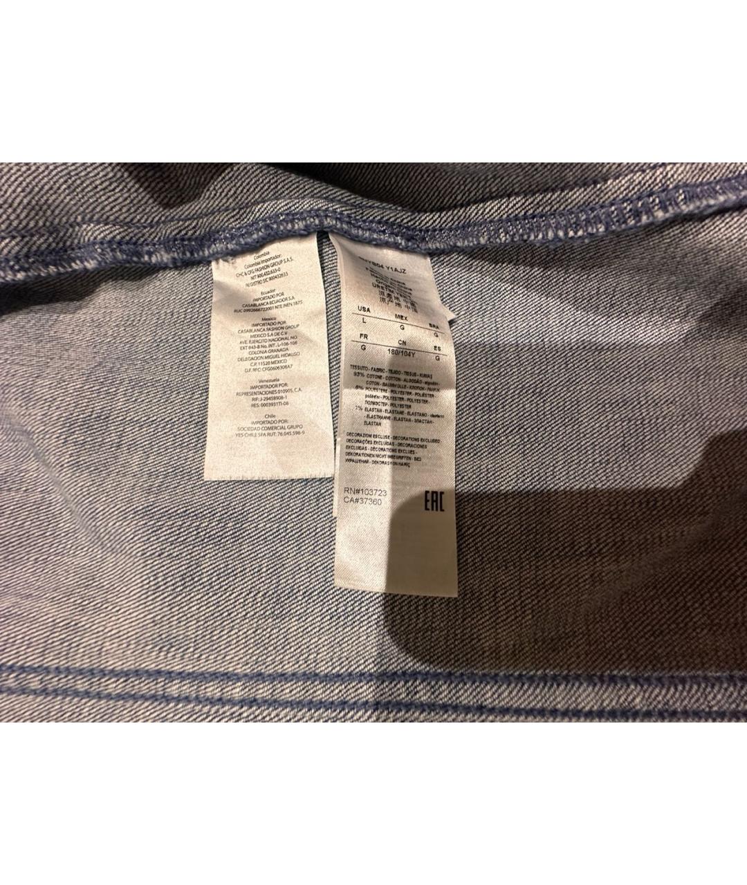 ARMANI EXCHANGE Голубая деним куртка, фото 6