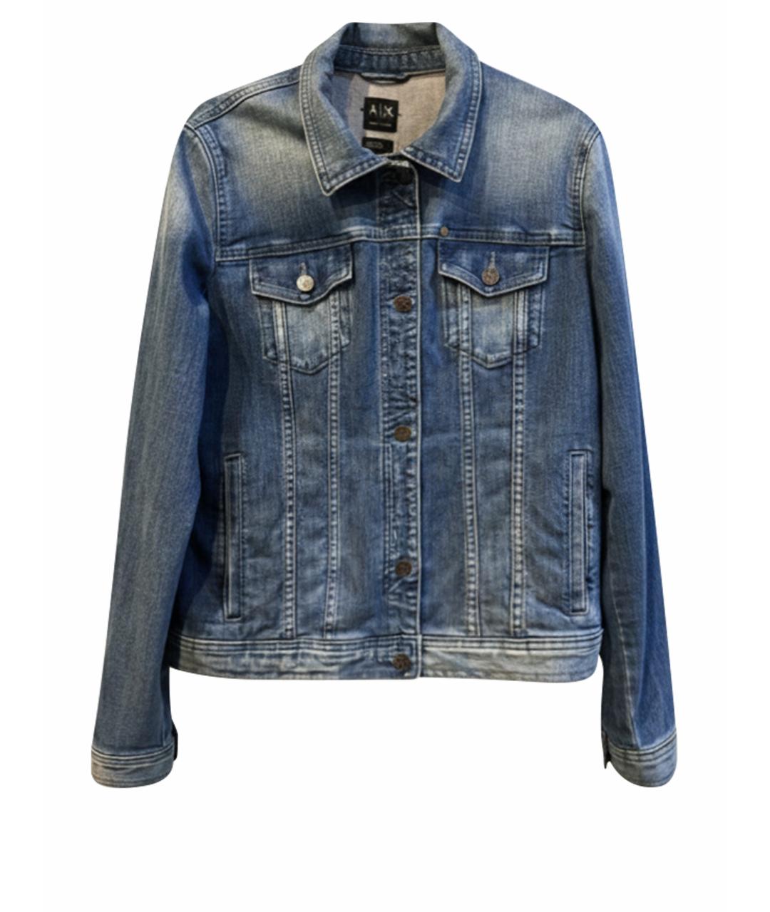 ARMANI EXCHANGE Голубая деним куртка, фото 1