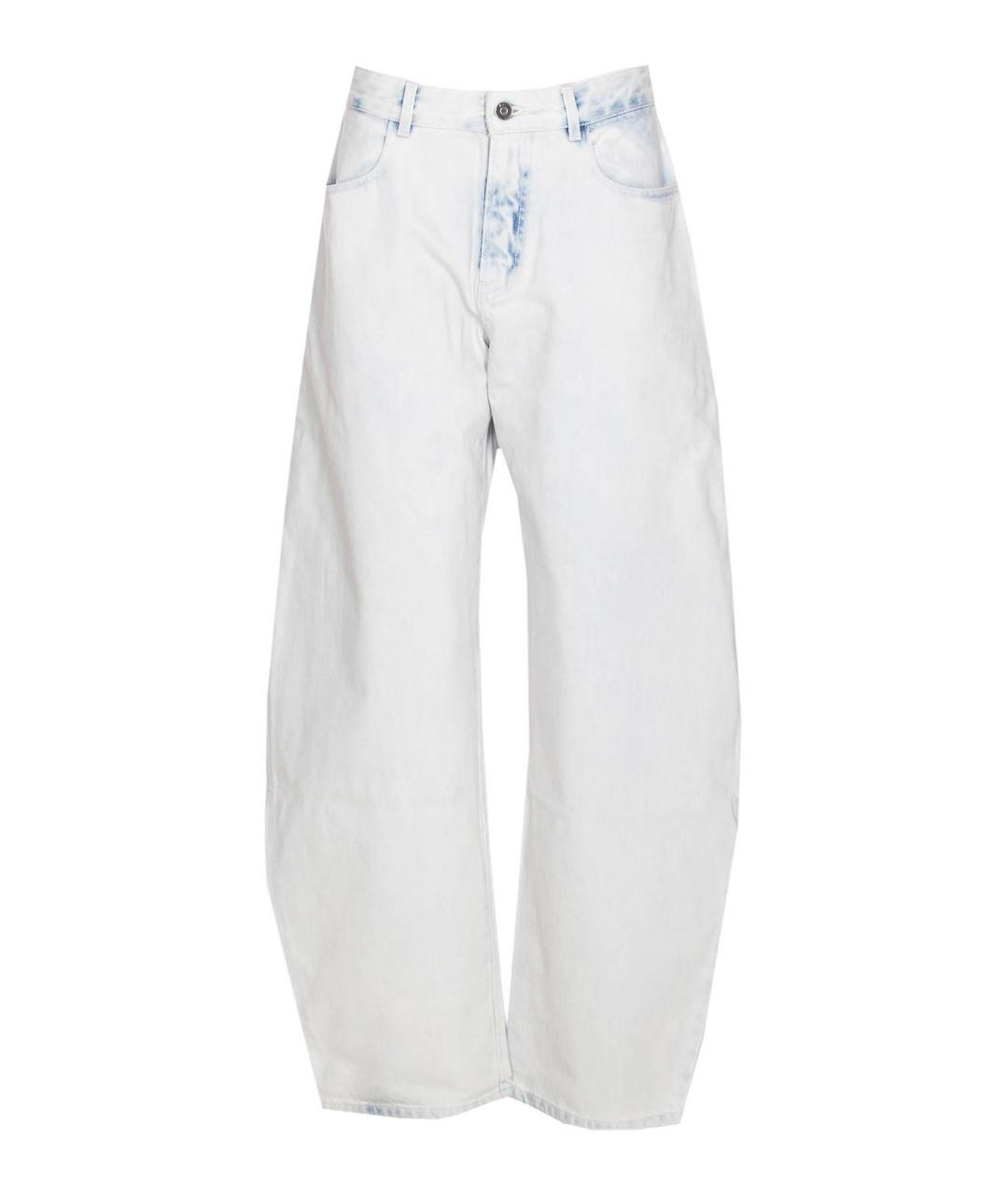 ALAIA Голубые хлопковые прямые джинсы, фото 1