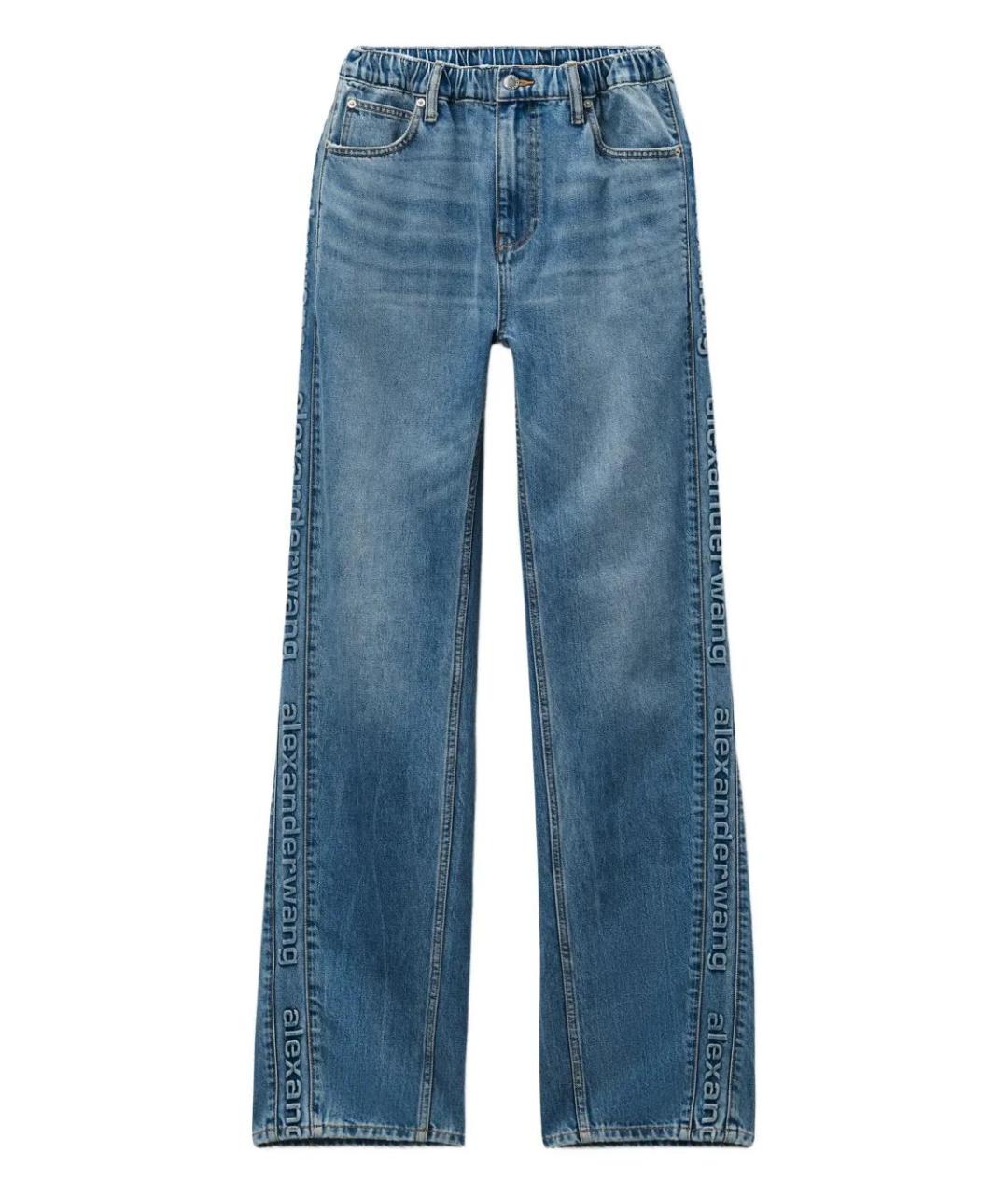 ALEXANDER WANG Синие хлопковые прямые джинсы, фото 1