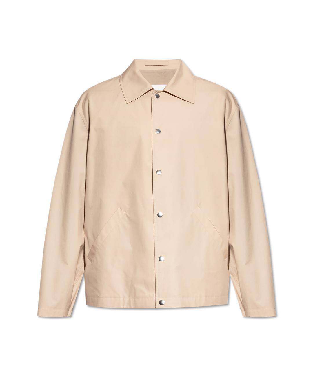 JIL SANDER Бежевая хлопковая куртка, фото 1