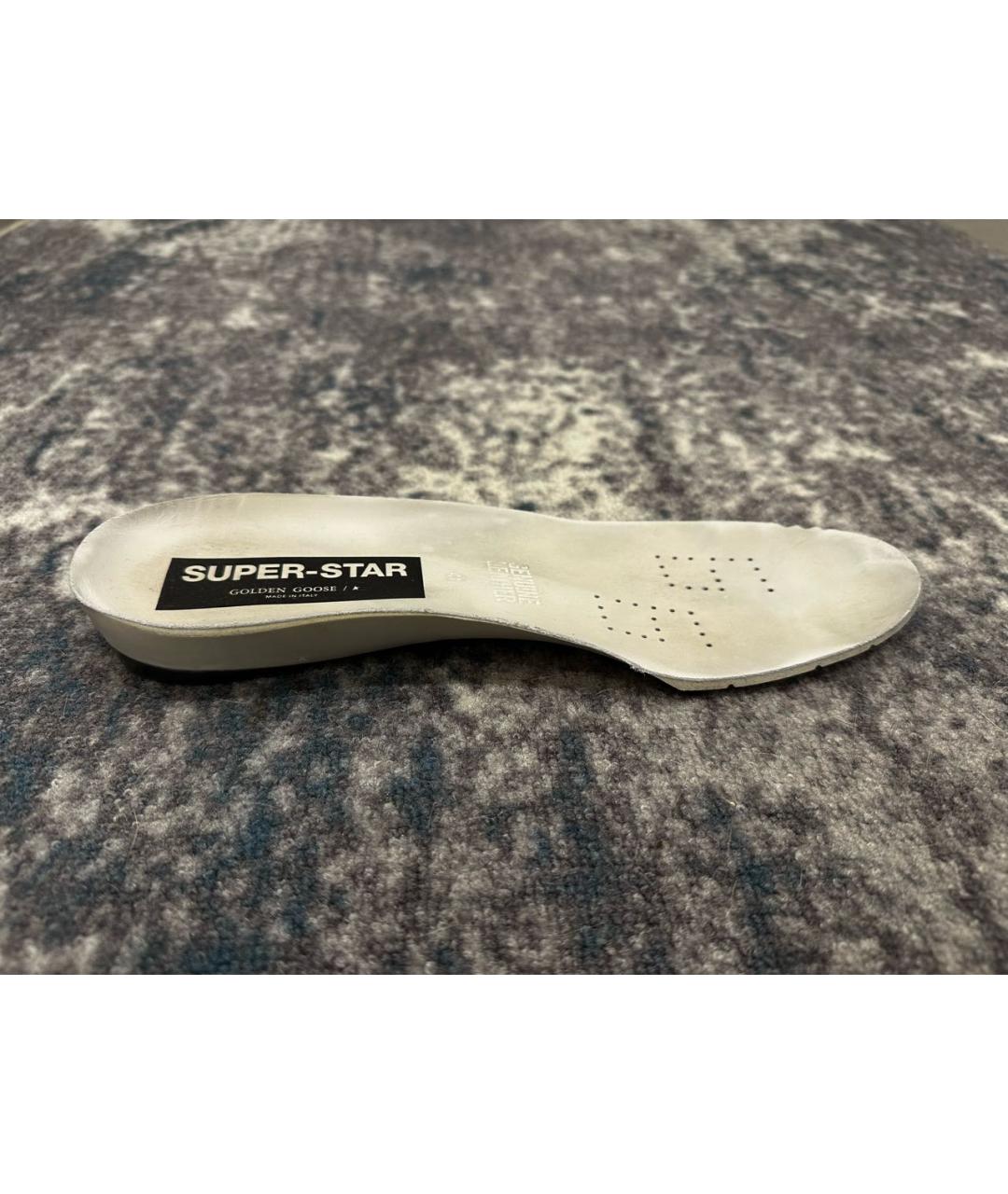 GOLDEN GOOSE DELUXE BRAND Черные кожаные низкие кроссовки / кеды, фото 5