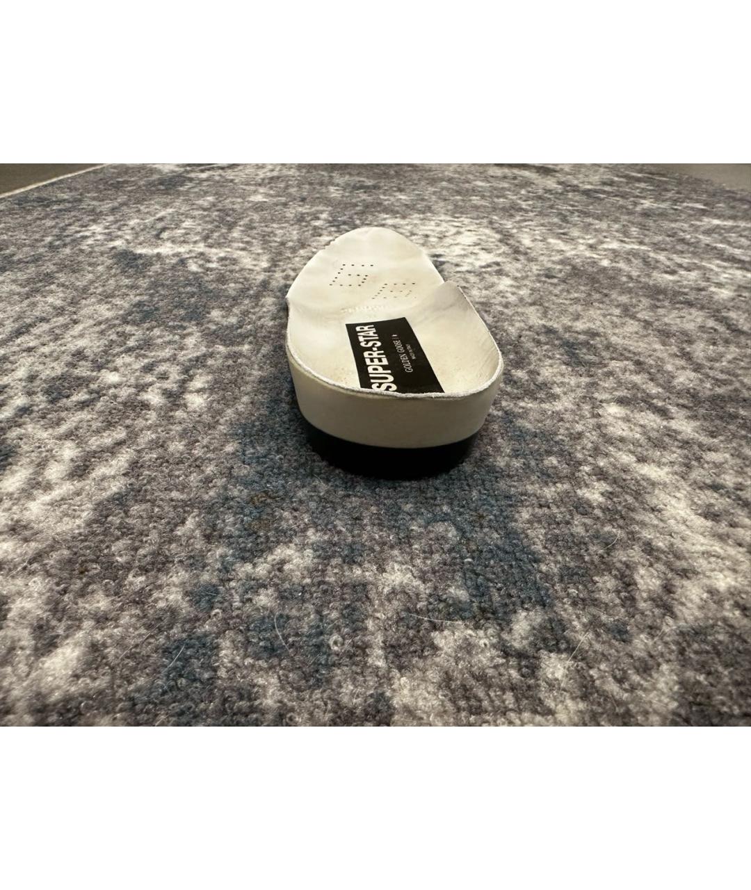 GOLDEN GOOSE DELUXE BRAND Черные кожаные низкие кроссовки / кеды, фото 4