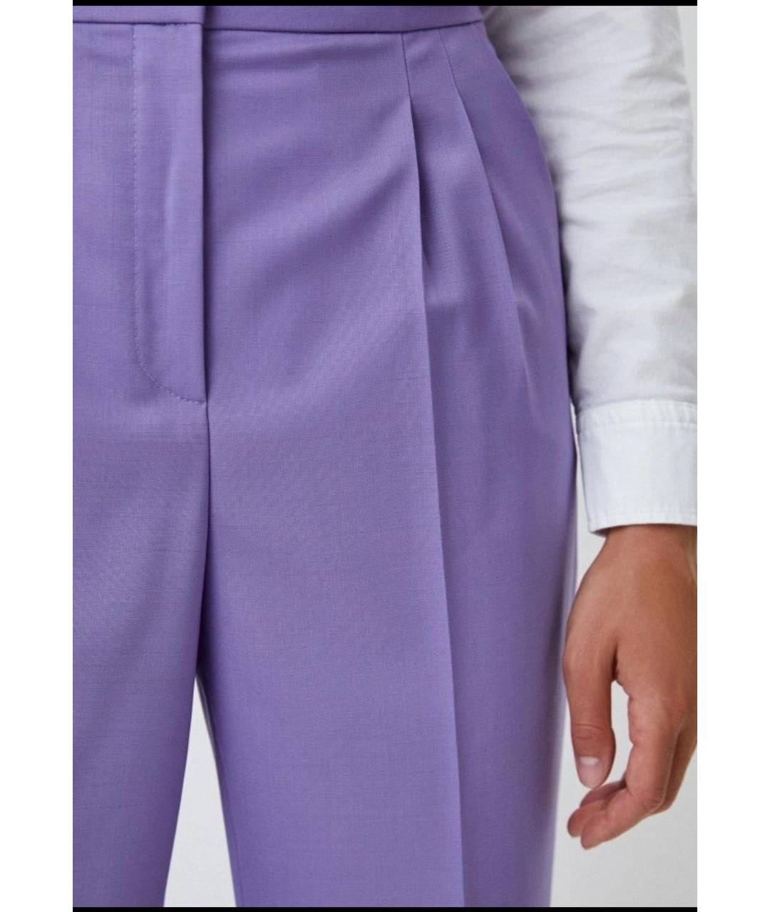 HUGO BOSS Фиолетовый шерстяной костюм с брюками, фото 6