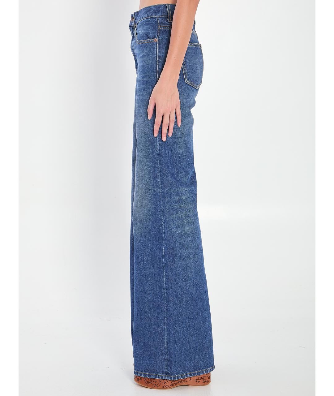 CHLOE Синие хлопковые прямые джинсы, фото 3