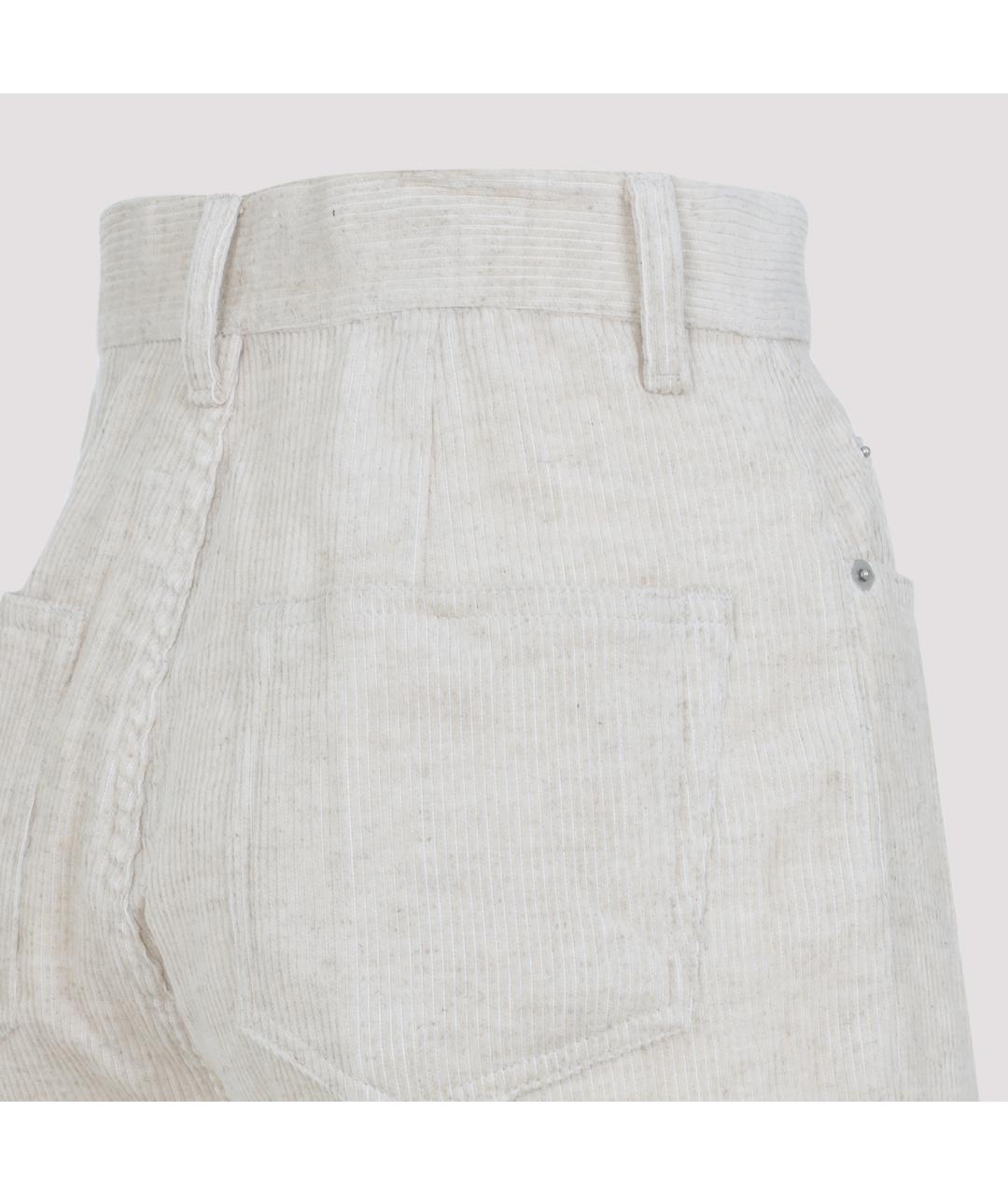 RICK OWENS Белые хлопковые джинсы клеш, фото 5