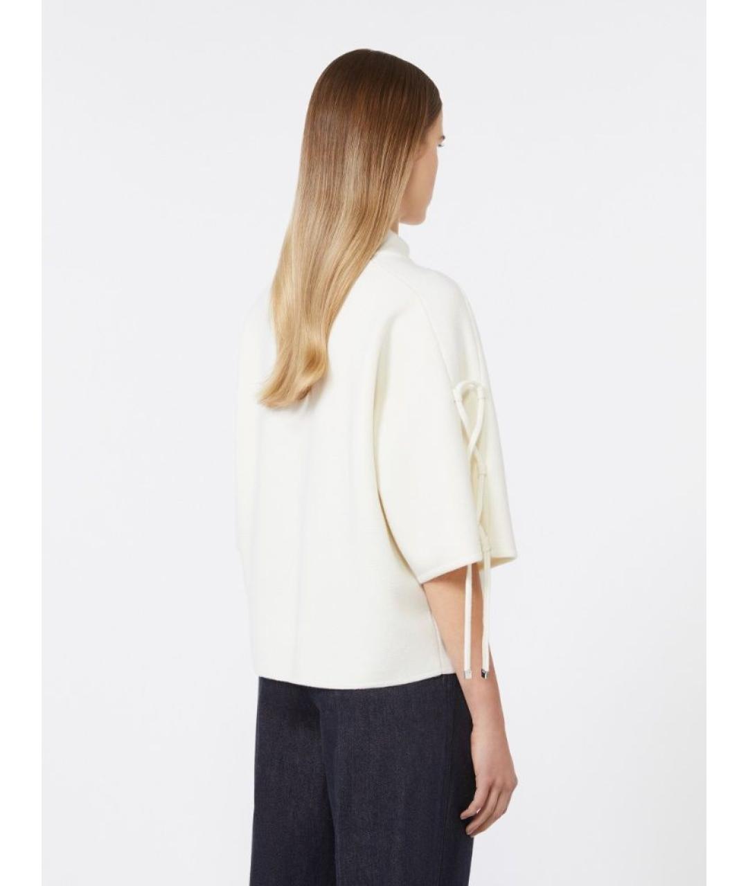 MAX MARA Белый шерстяной джемпер / свитер, фото 3