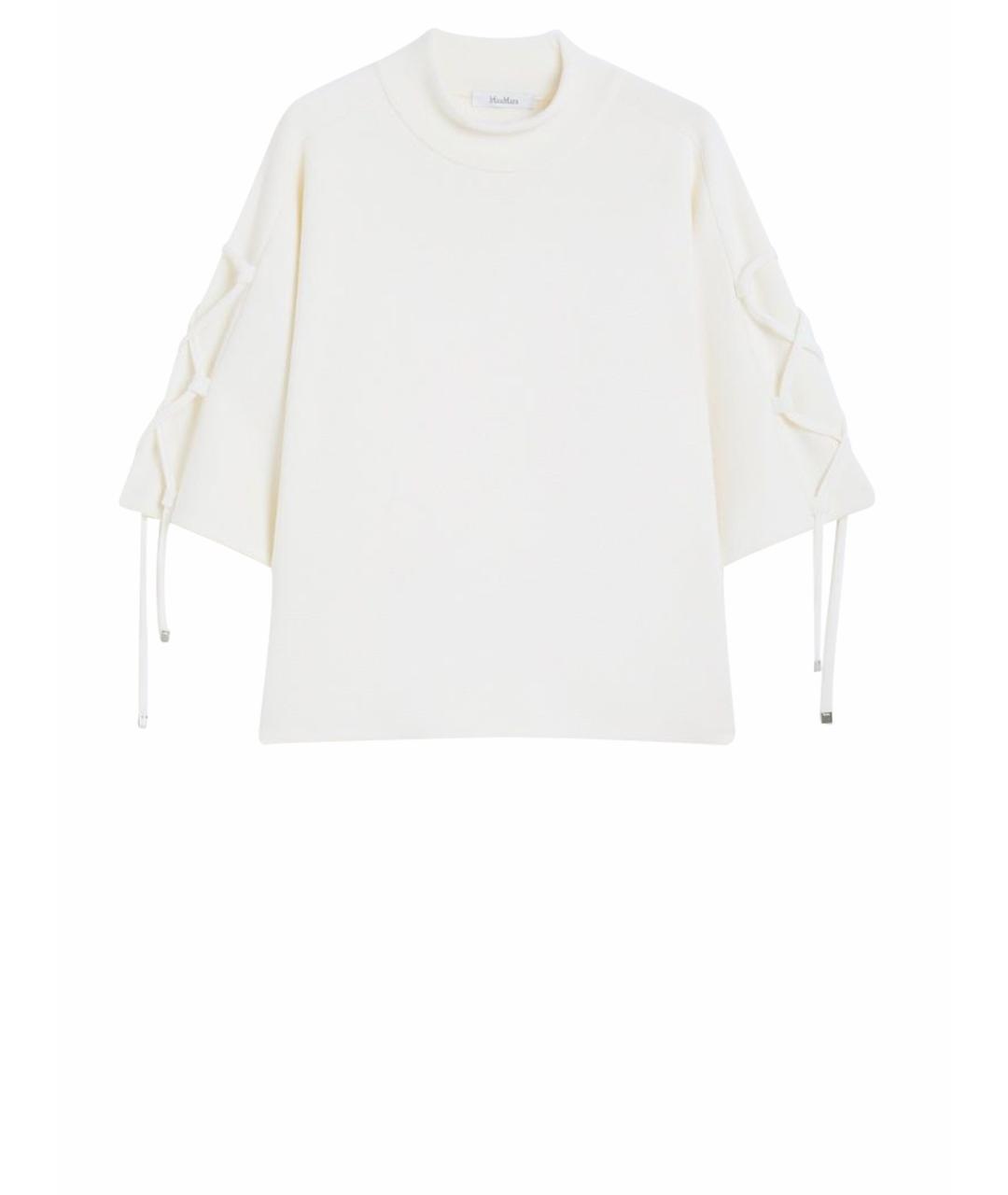 MAX MARA Белый шерстяной джемпер / свитер, фото 1