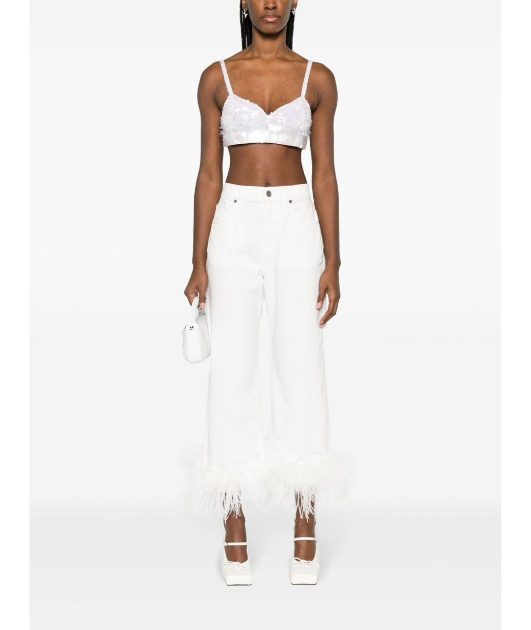 P.A.R.O.S.H. Белые прямые джинсы, фото 2