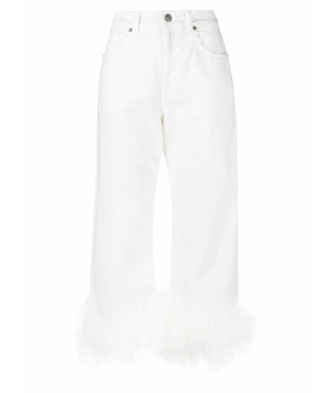 P.A.R.O.S.H. Белые прямые джинсы, фото 1