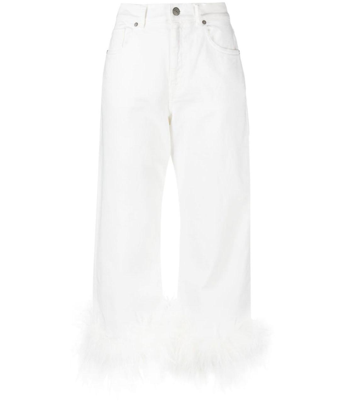 P.A.R.O.S.H. Белые прямые джинсы, фото 4