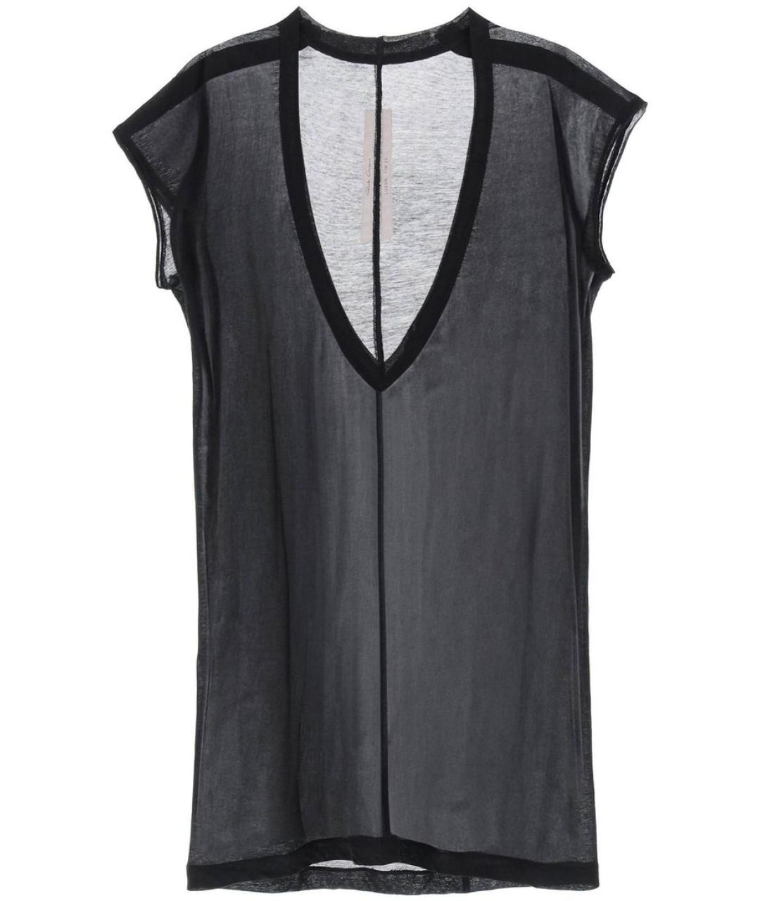 RICK OWENS Черная майка, фото 1