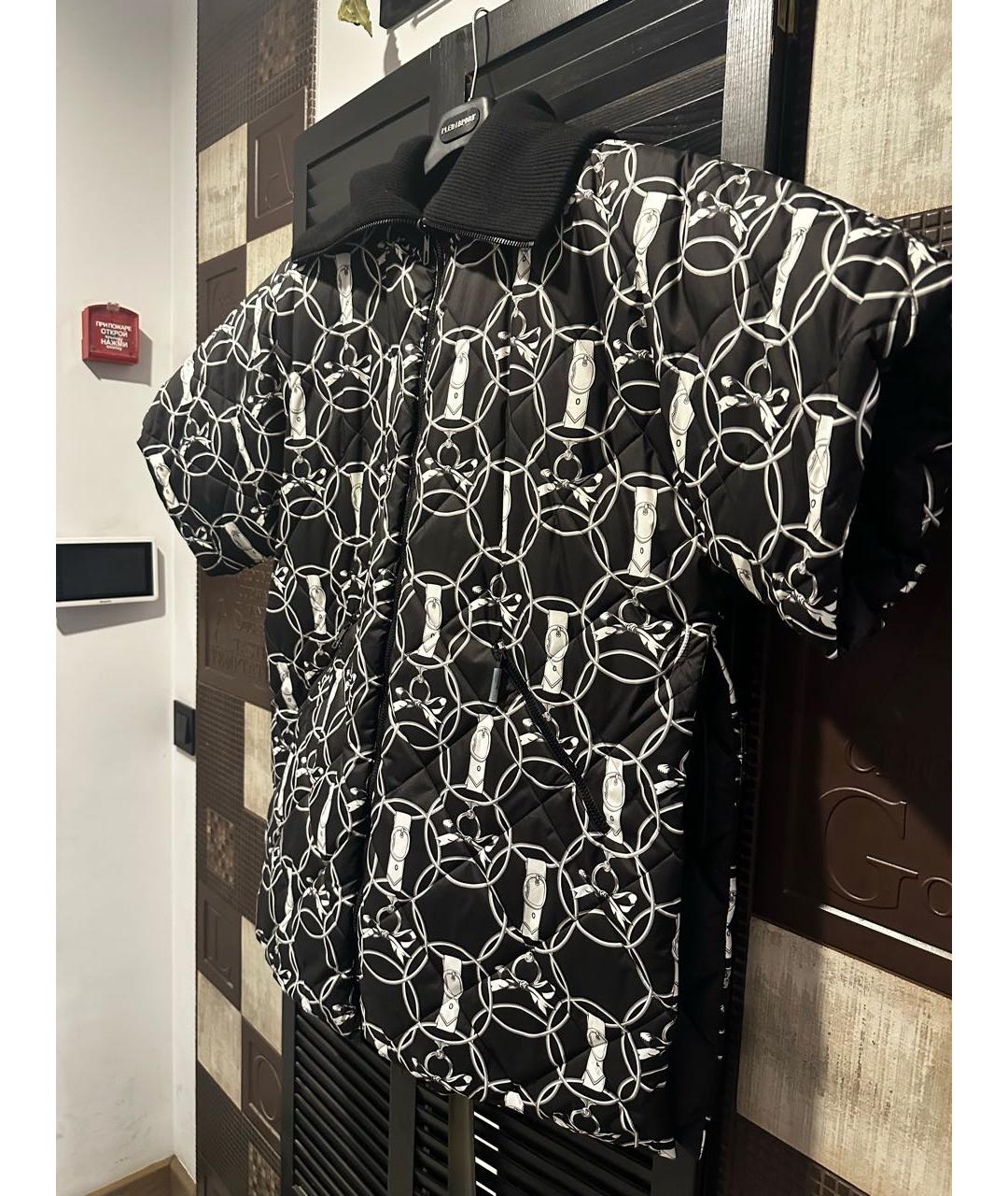 HERMES Черный синтетический жилет, фото 2