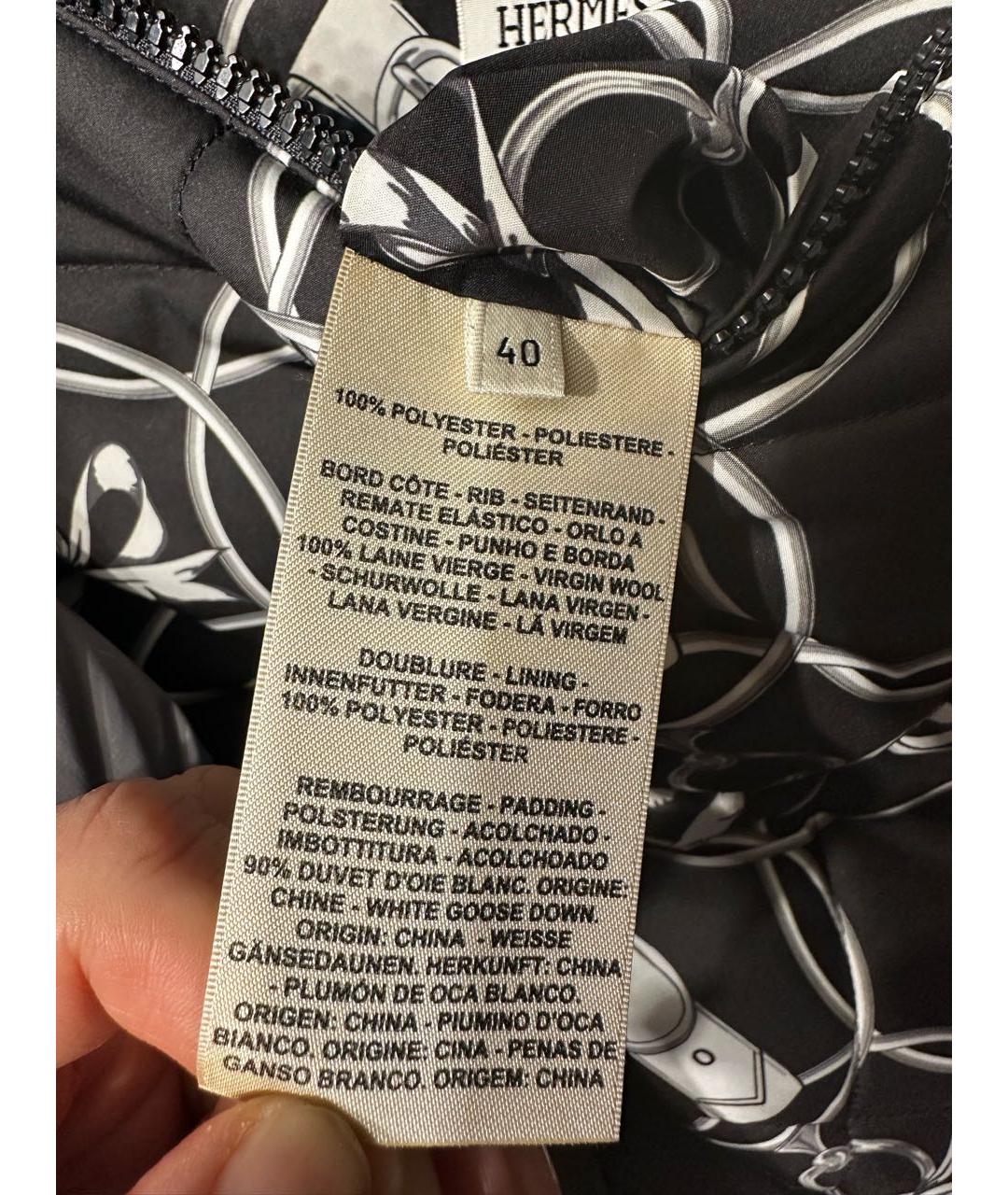 HERMES Черный синтетический жилет, фото 7