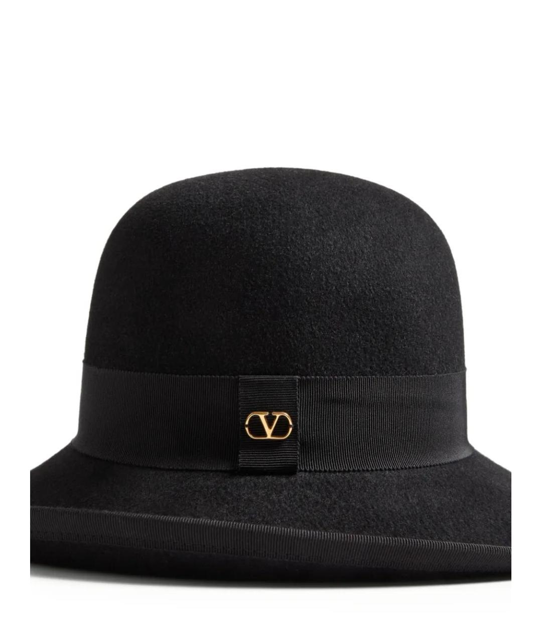 VALENTINO Черная хлопковая шляпа, фото 3