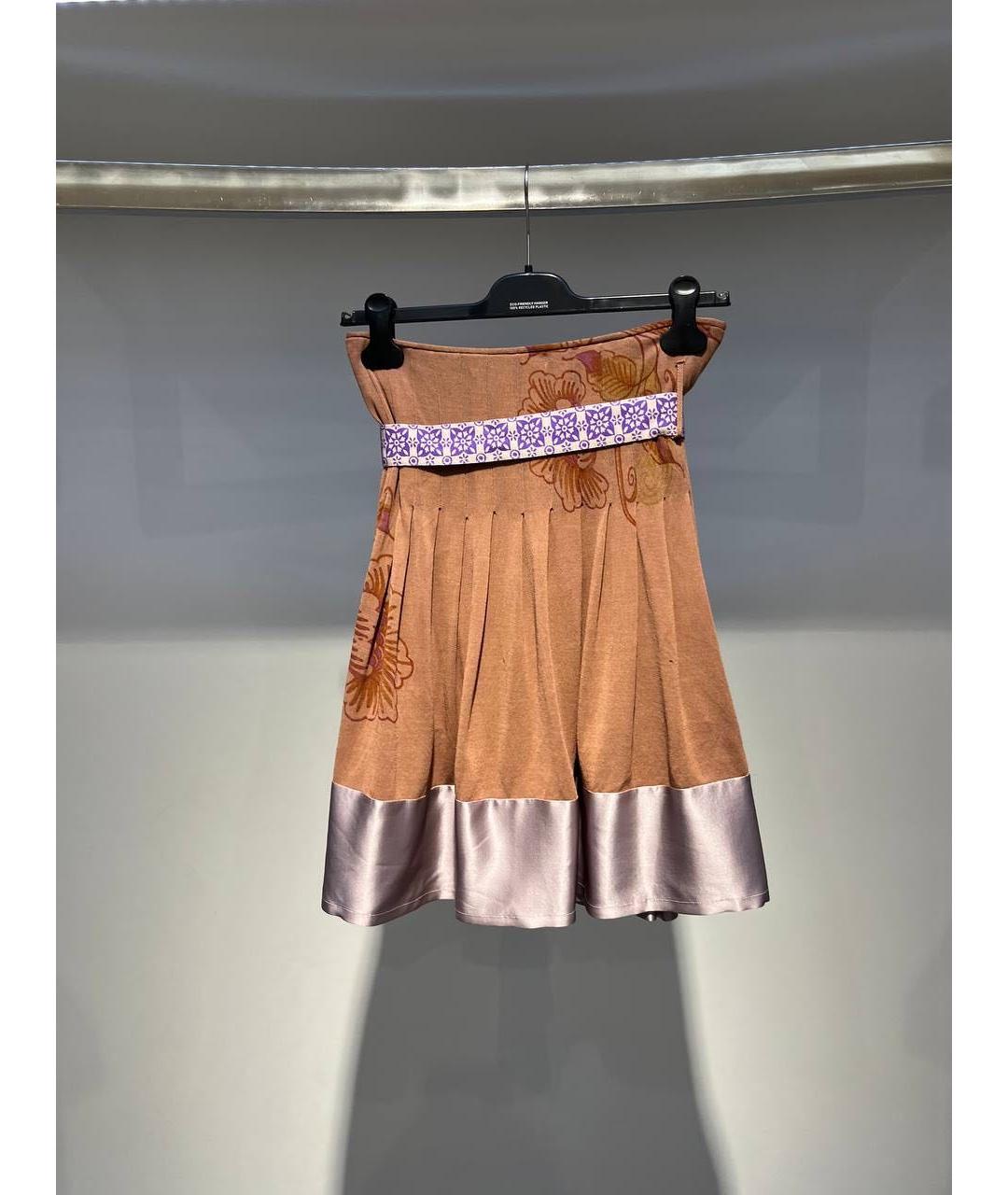 ETRO Коричневая юбка миди, фото 2