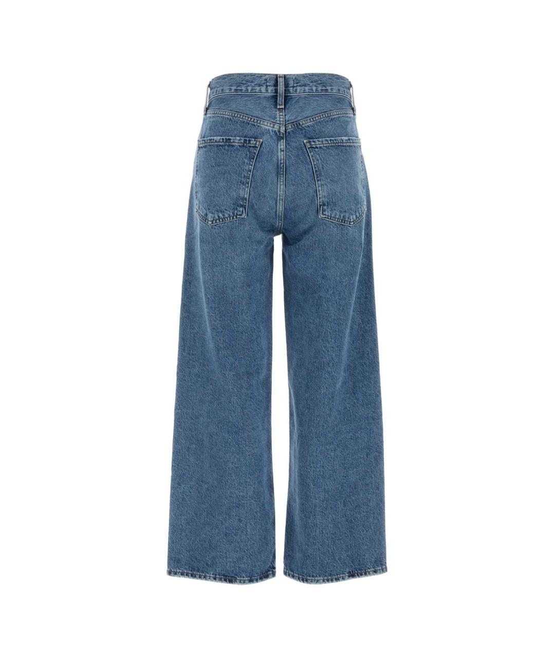 AGOLDE Голубые хлопковые прямые джинсы, фото 2