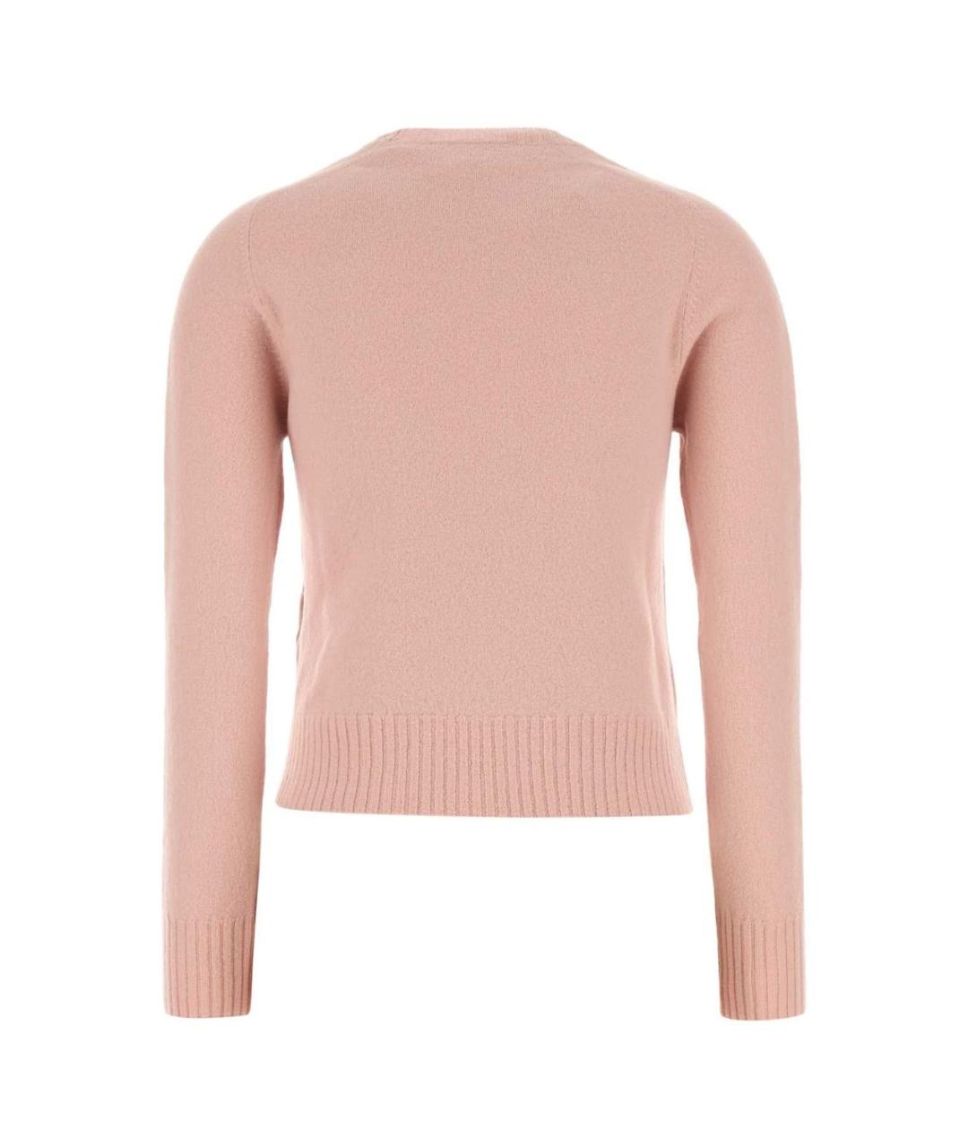 JIL SANDER Розовый шерстяной джемпер / свитер, фото 2