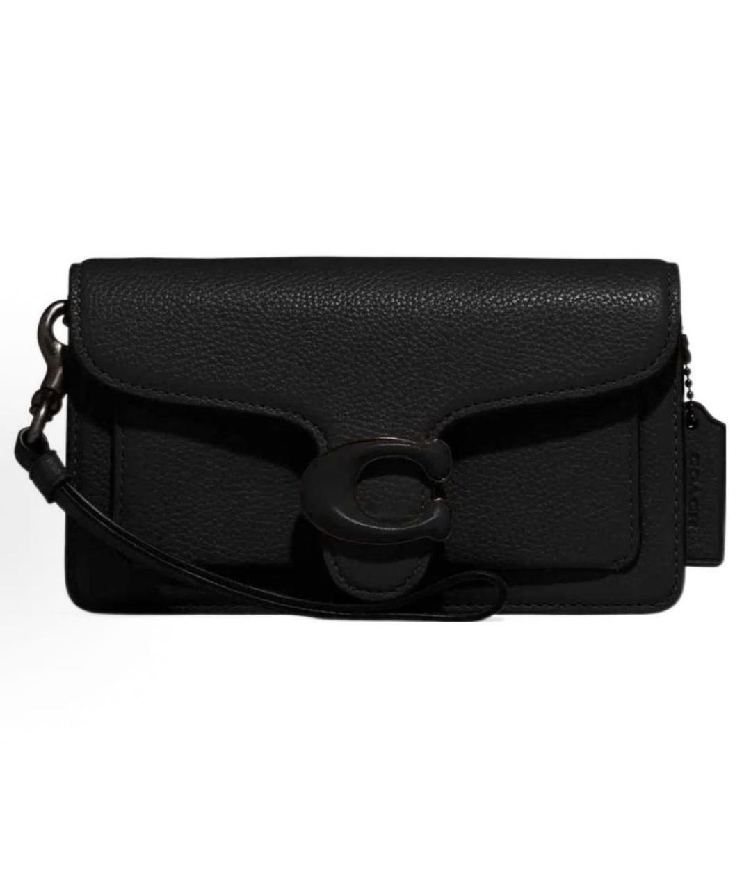 COACH Черная кожаная сумка через плечо, фото 1