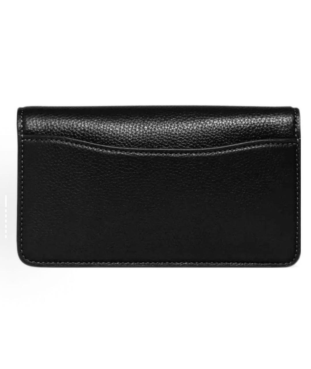 COACH Черная кожаная сумка через плечо, фото 3