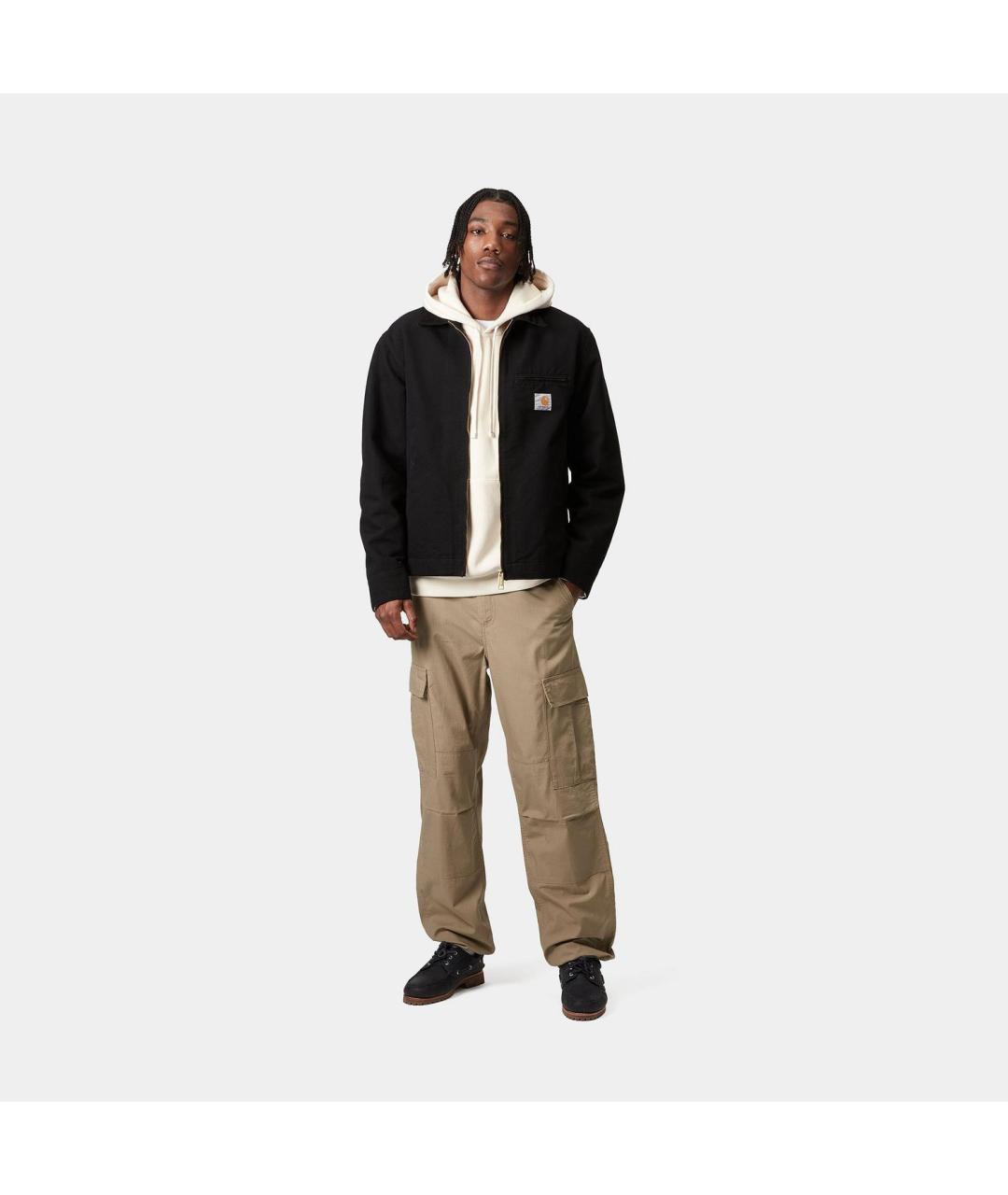 CARHARTT WIP Бежевые хлопковые повседневные брюки, фото 3