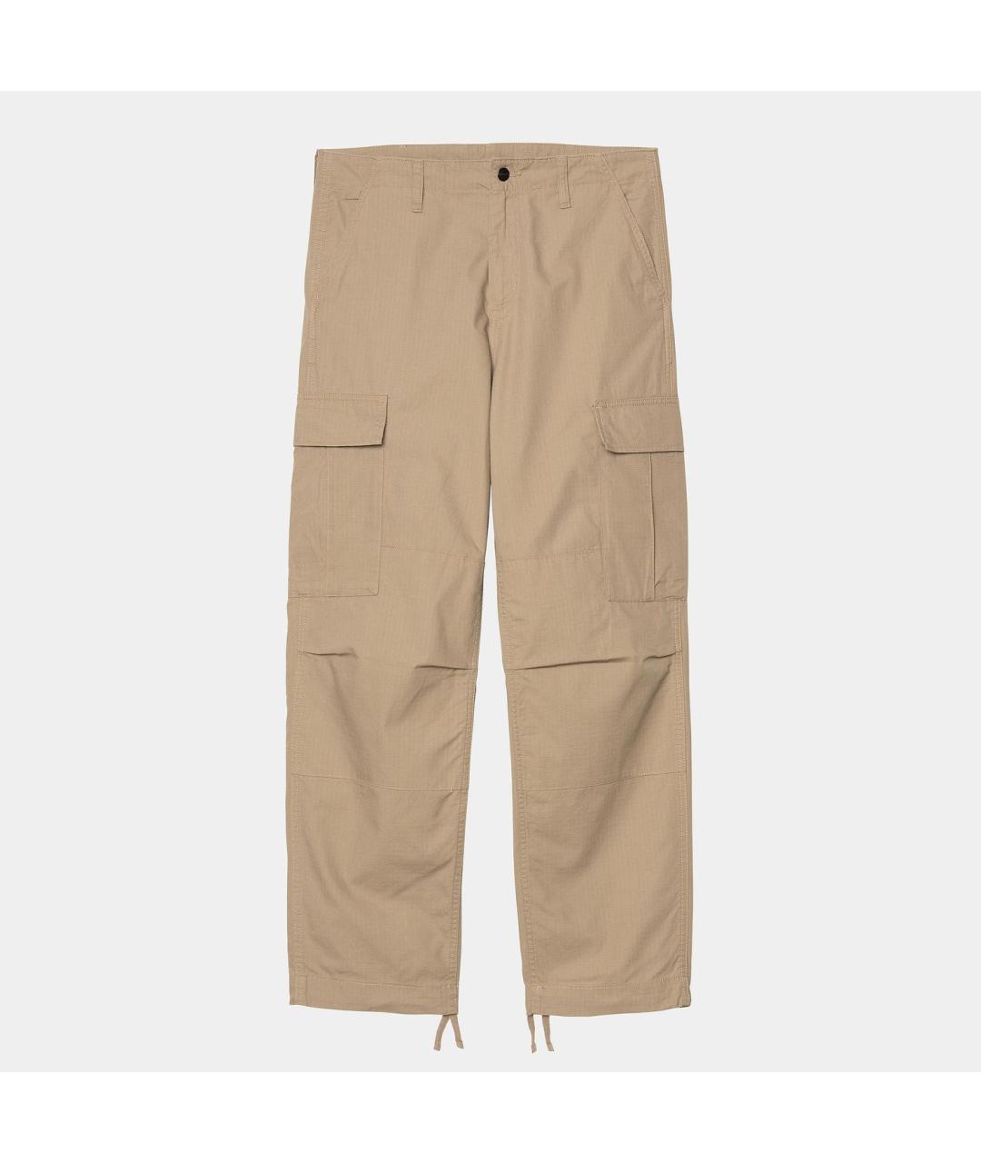 CARHARTT WIP Бежевые хлопковые повседневные брюки, фото 5