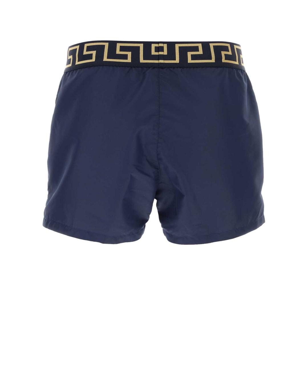 VERSACE Синие полиэстеровые шорты, фото 2